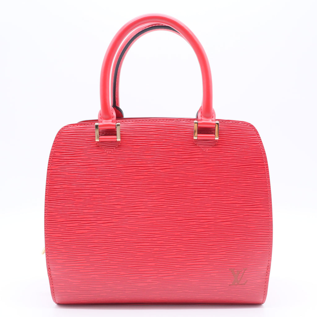 Red Epi Leather Vintage Pont Neuf PM Bag