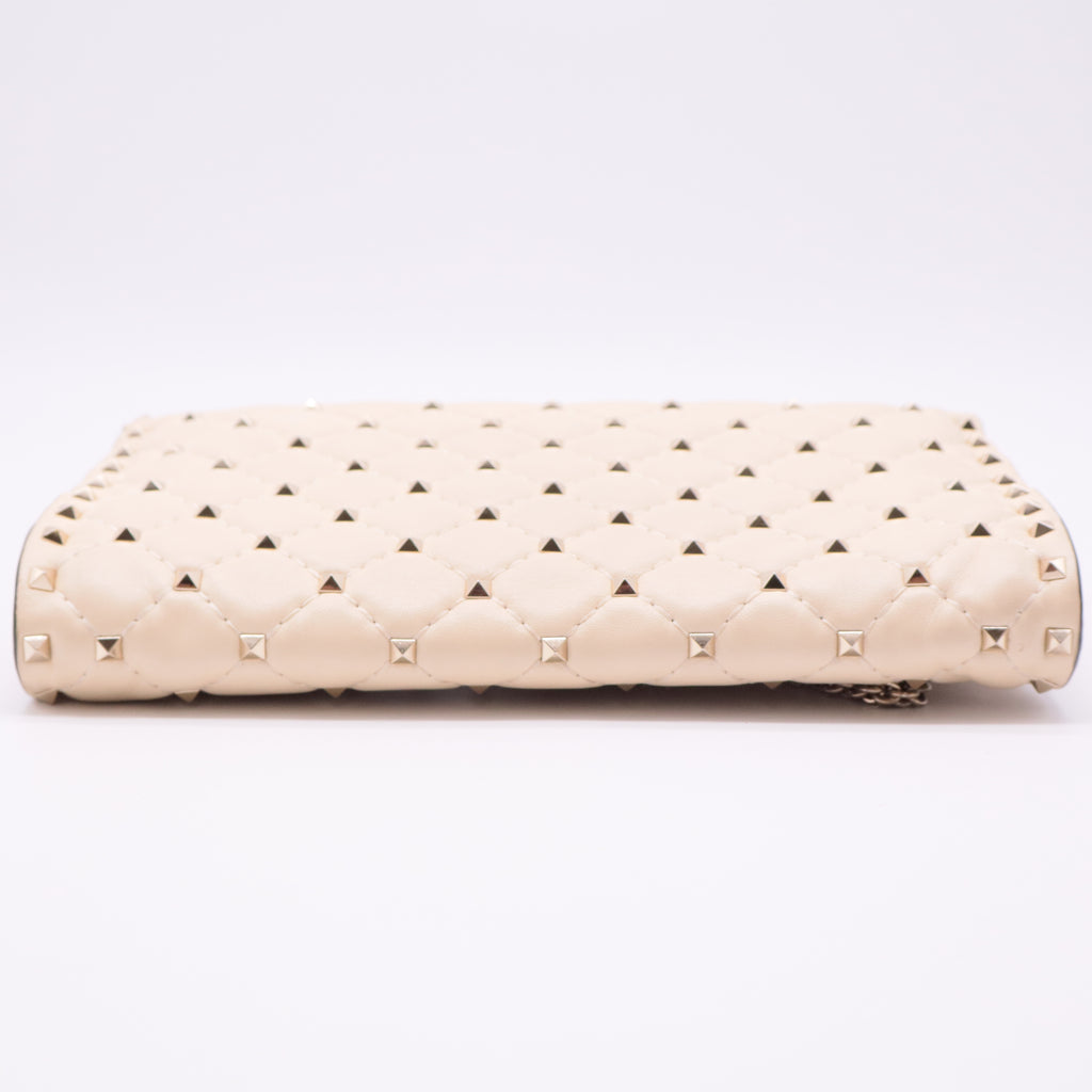 Nappa Rockstud Spike Wallet on Chain twins