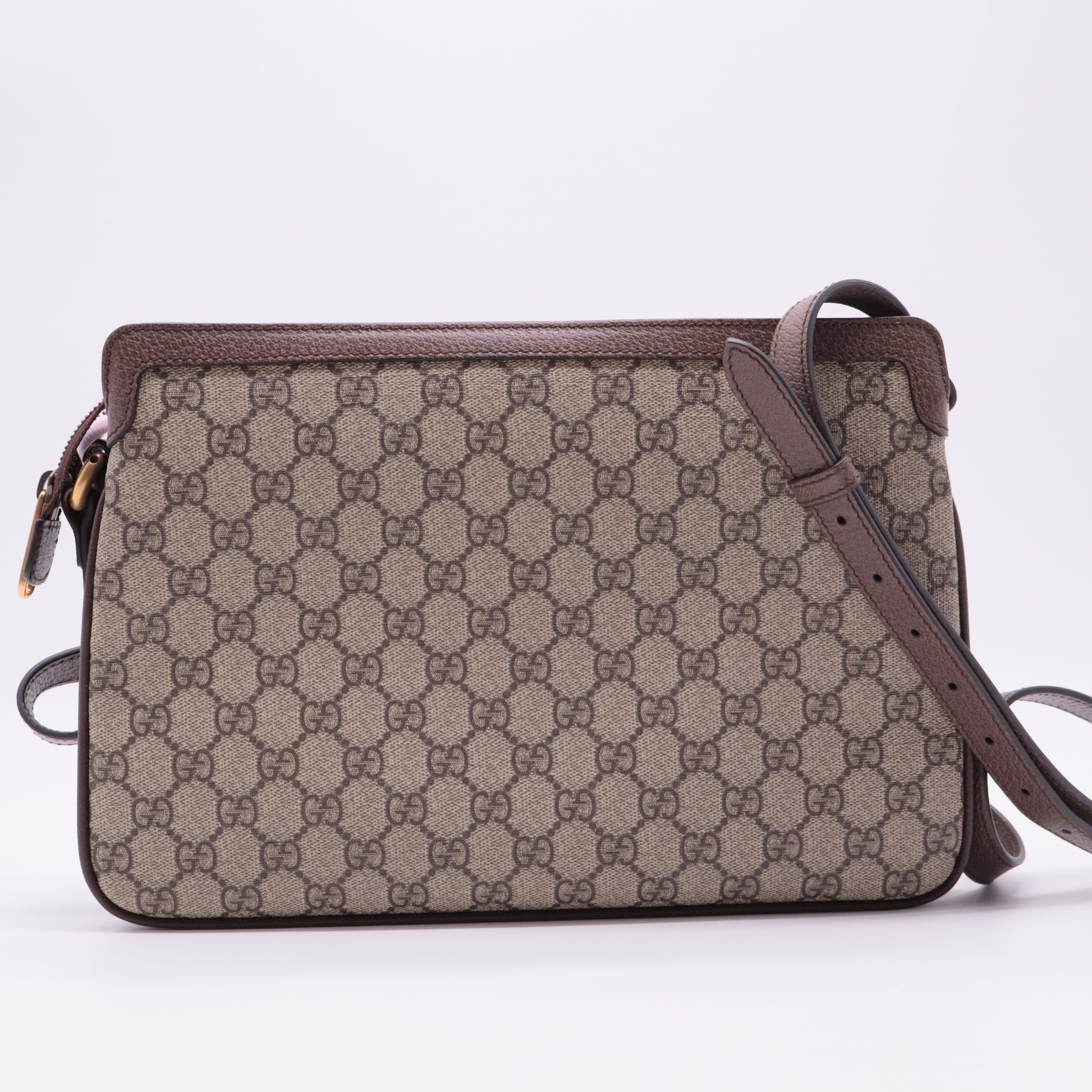 GG Supreme Monogram Web Medium Ophidia Shoulder Bag twins