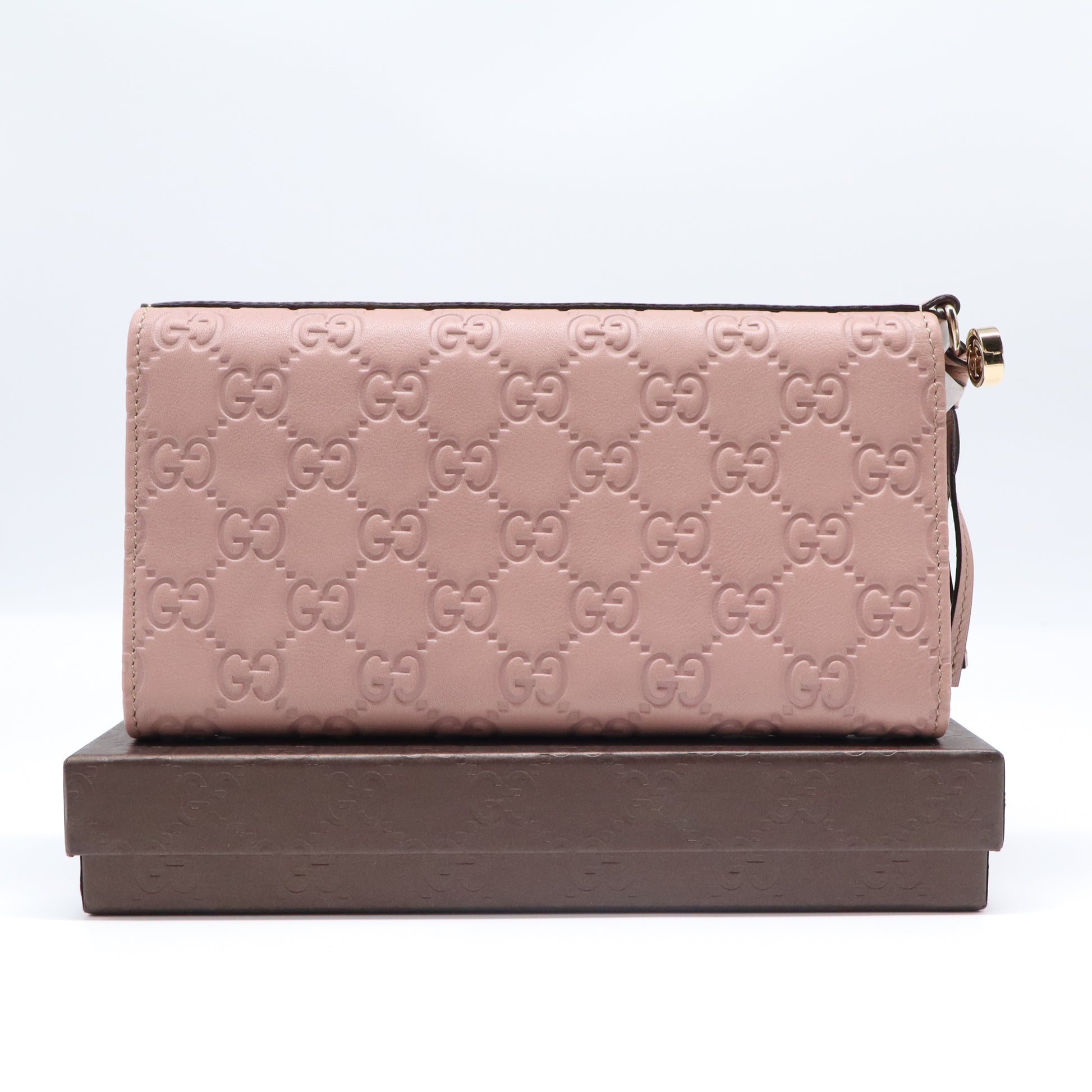 Gucci Microguccissima Continental Flap Wallet Pink W21647