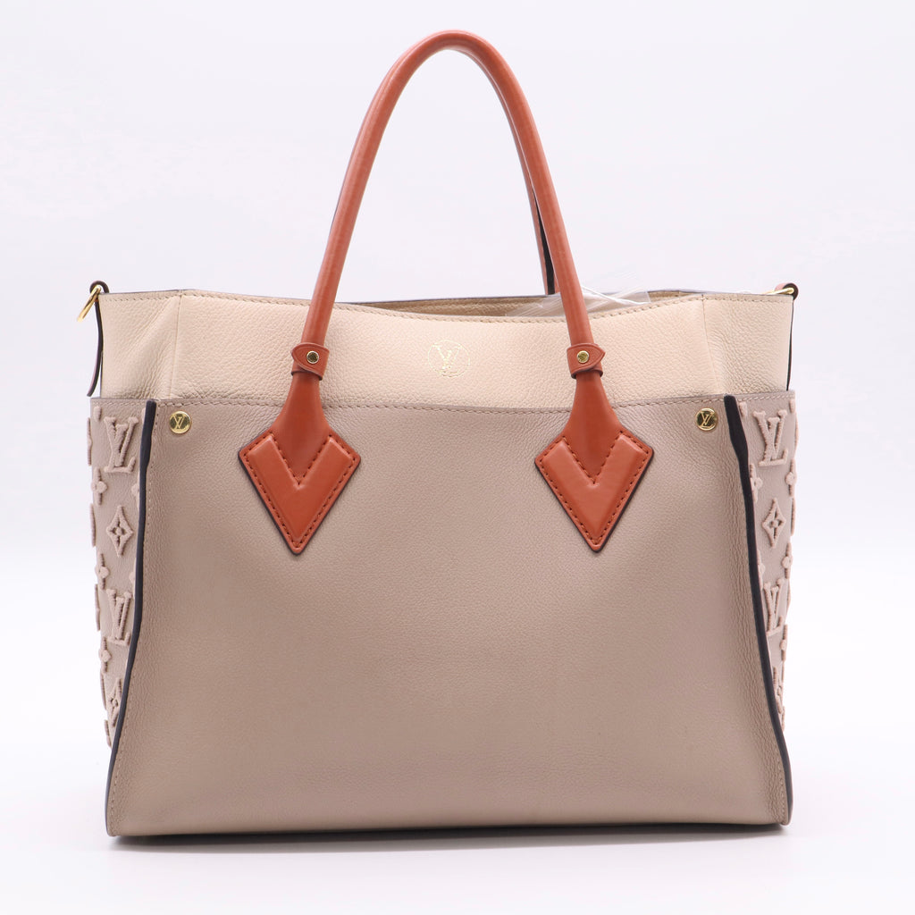 Louis Vuitton Galet Grained Leather Tufted On My Side Bag twins