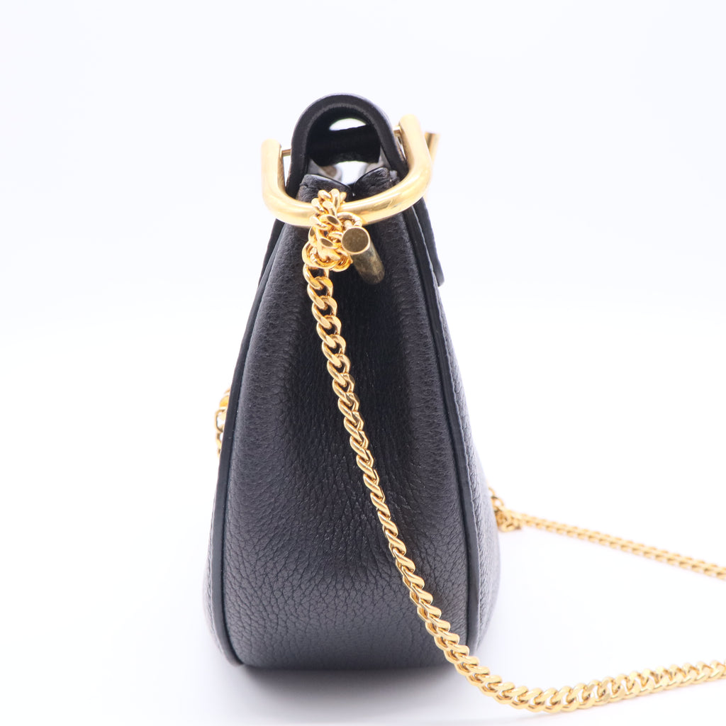 Grained Lambskin Drew Shoulder Bag