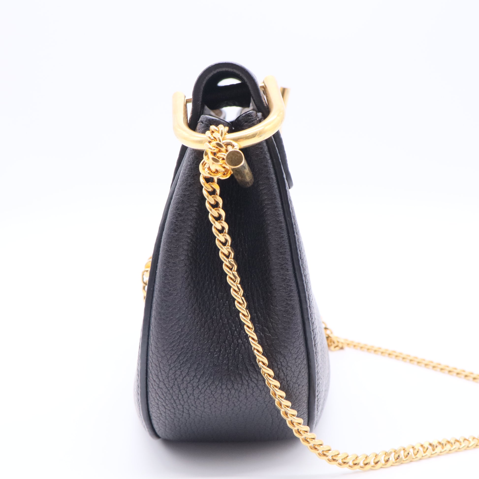Grained Lambskin Drew Shoulder Bag