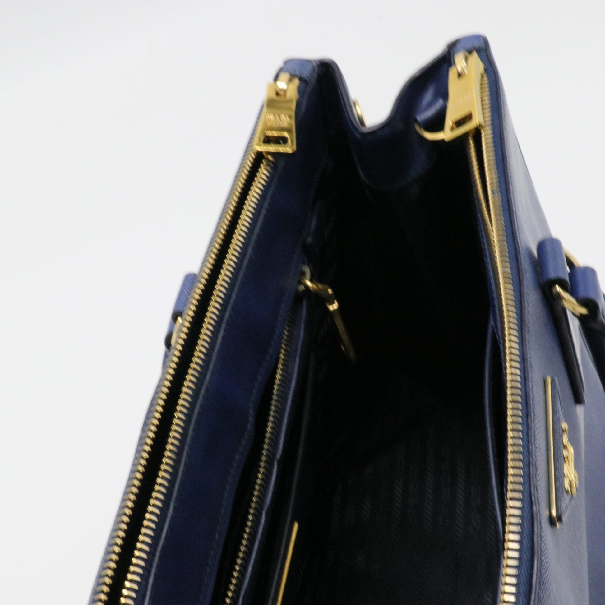 Cuir Double Tote Saffiano Leather Large