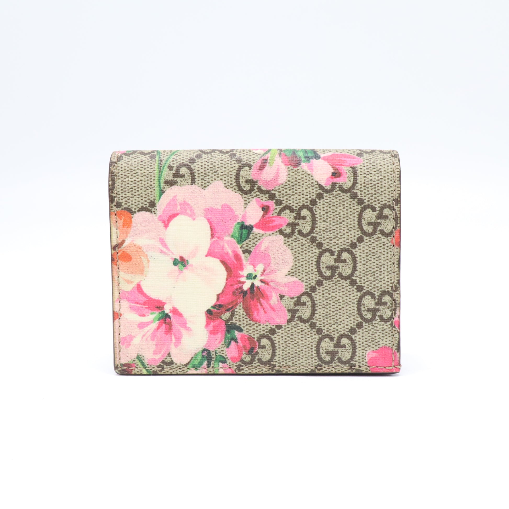 Gucci GG Supreme Blooms French Flap Wallet  W21837