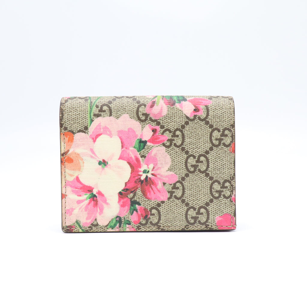 Gucci GG Supreme Blooms French Flap Wallet  W21837