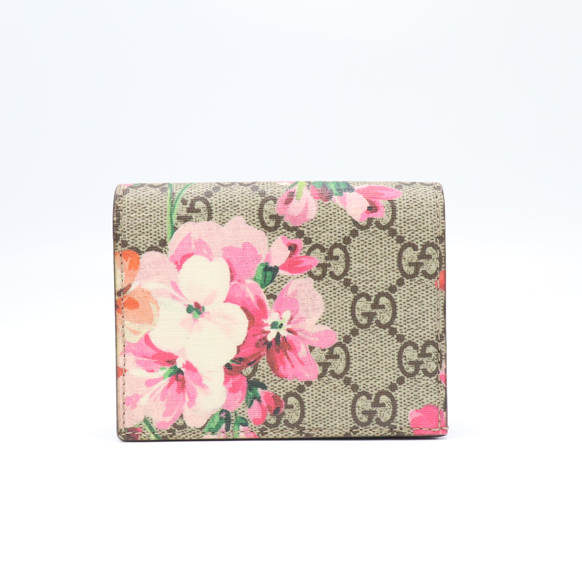 Gucci GG Supreme Blooms French Flap Wallet  W21837