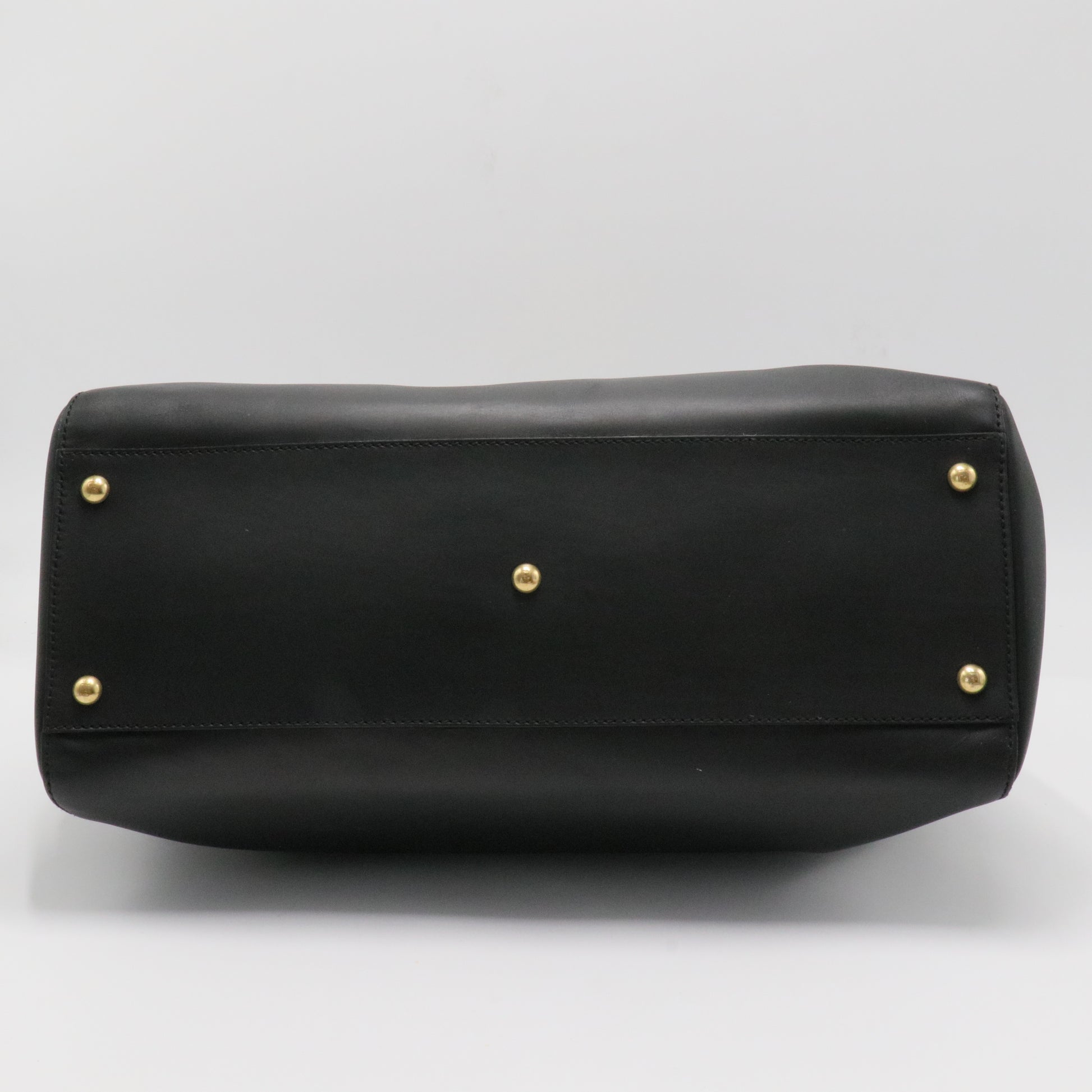 Peekaboo Bag Leather with Printed and Zucca Canvas Interior Large