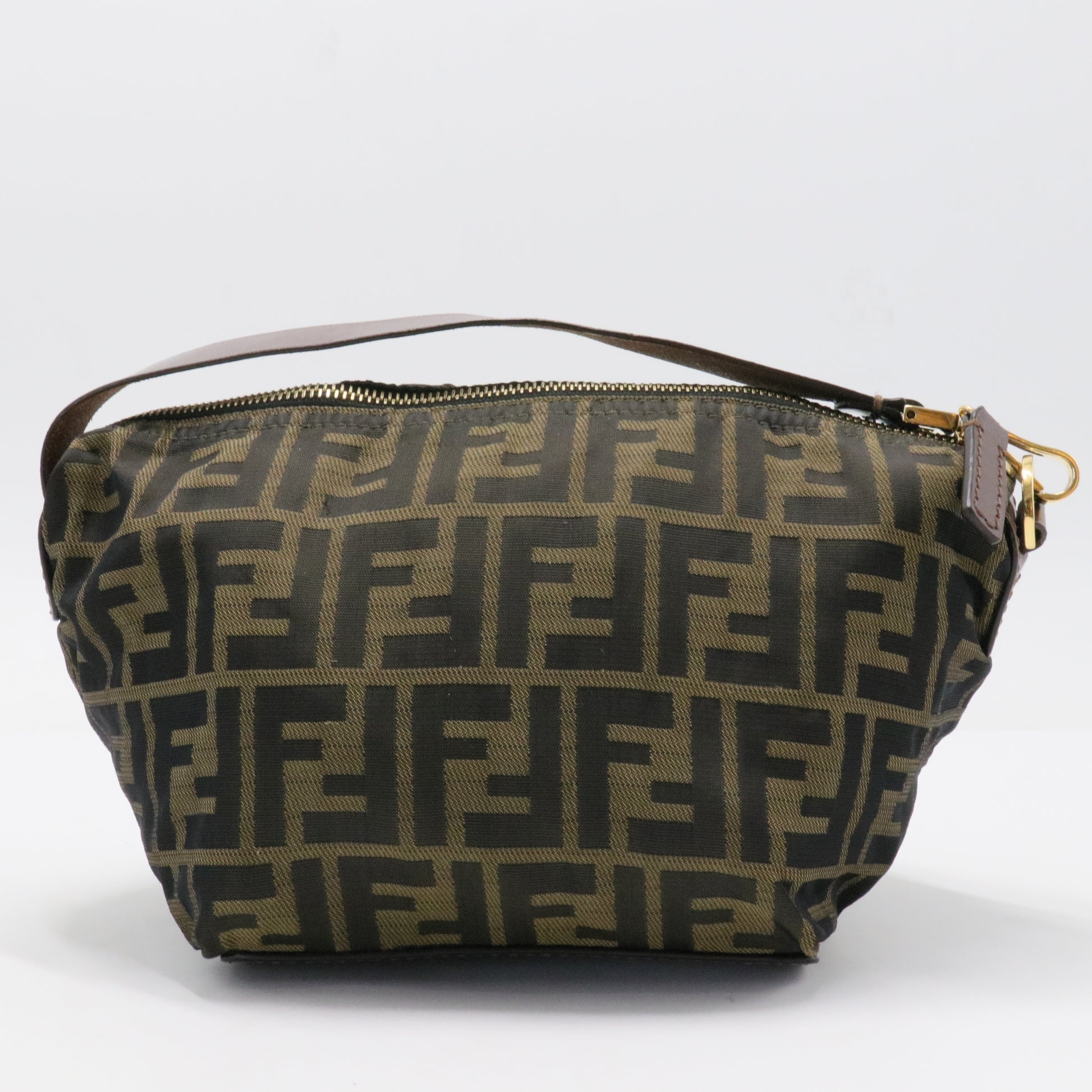 Zucca Canvas Vanity Pouch Brown