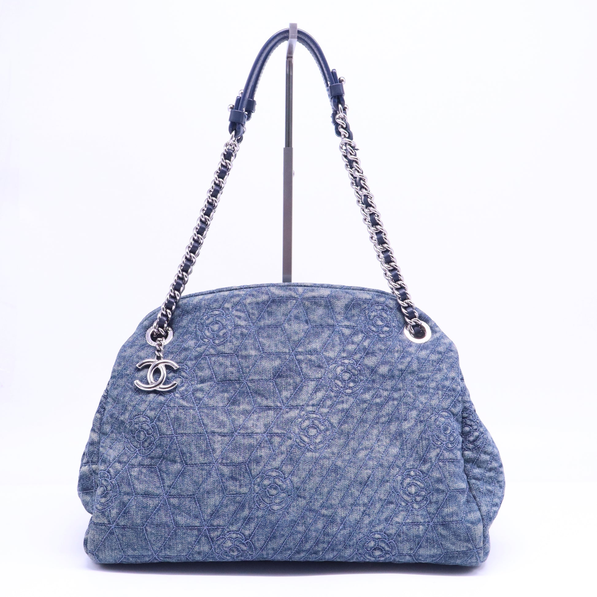 Denim Camellia Embroidered Large Just Mademoiselle Blue B21279