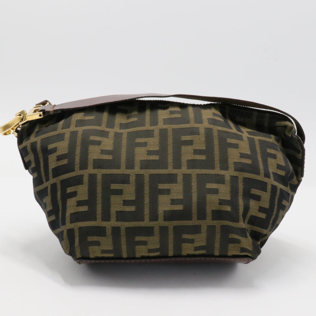 Zucca Canvas Vanity Pouch Brown