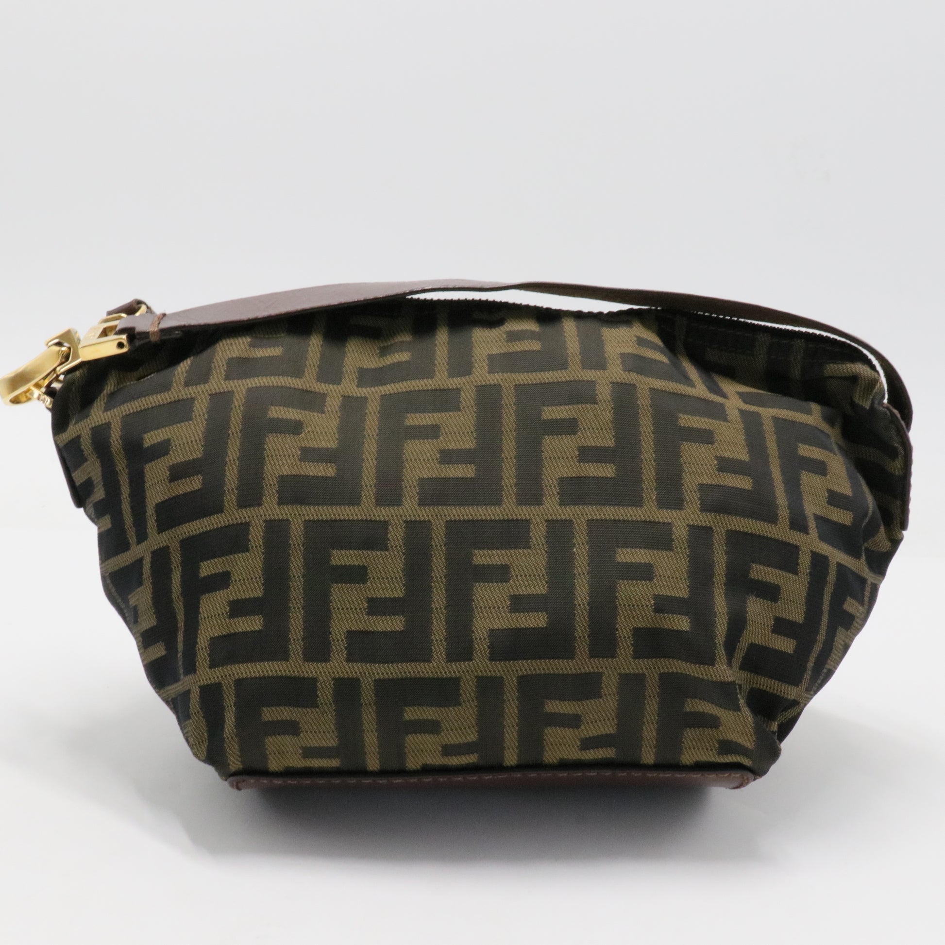 Zucca Canvas Vanity Pouch Brown