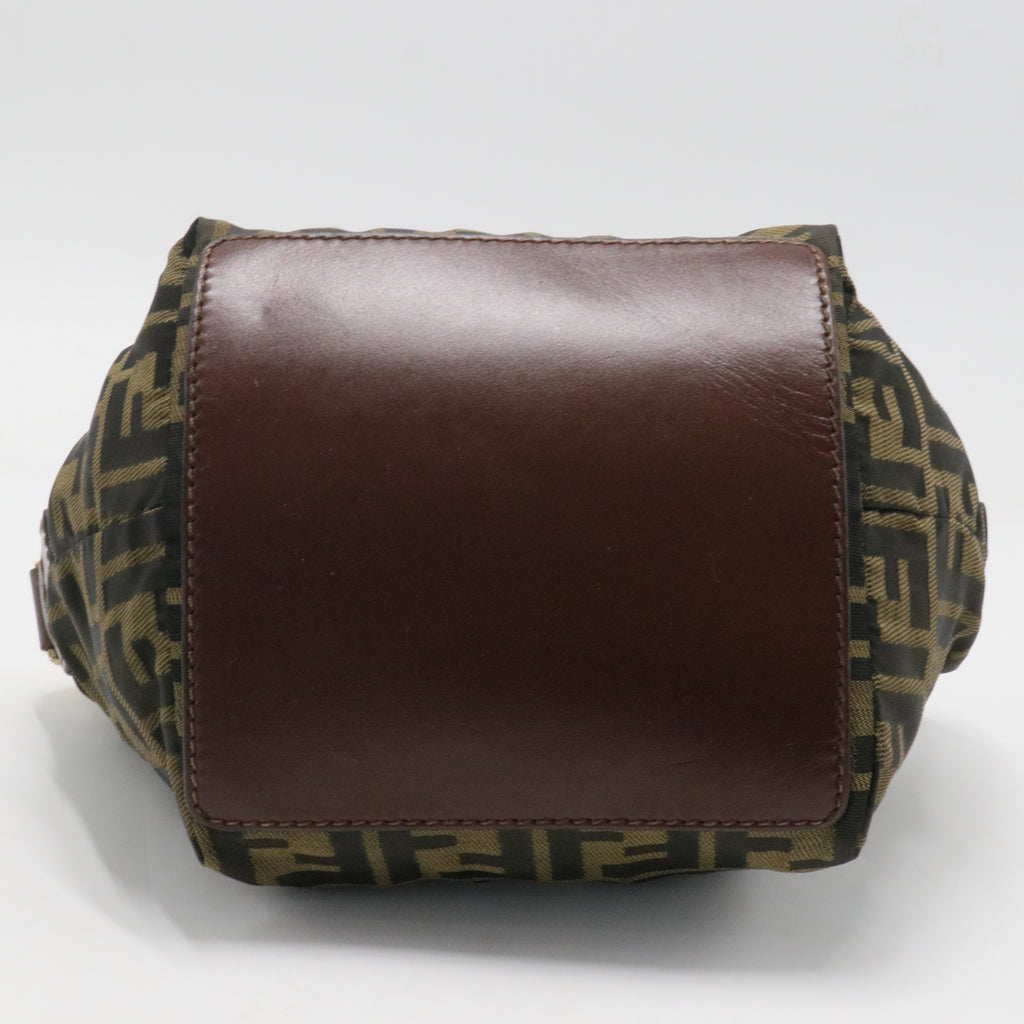 Zucca Canvas Vanity Pouch Brown