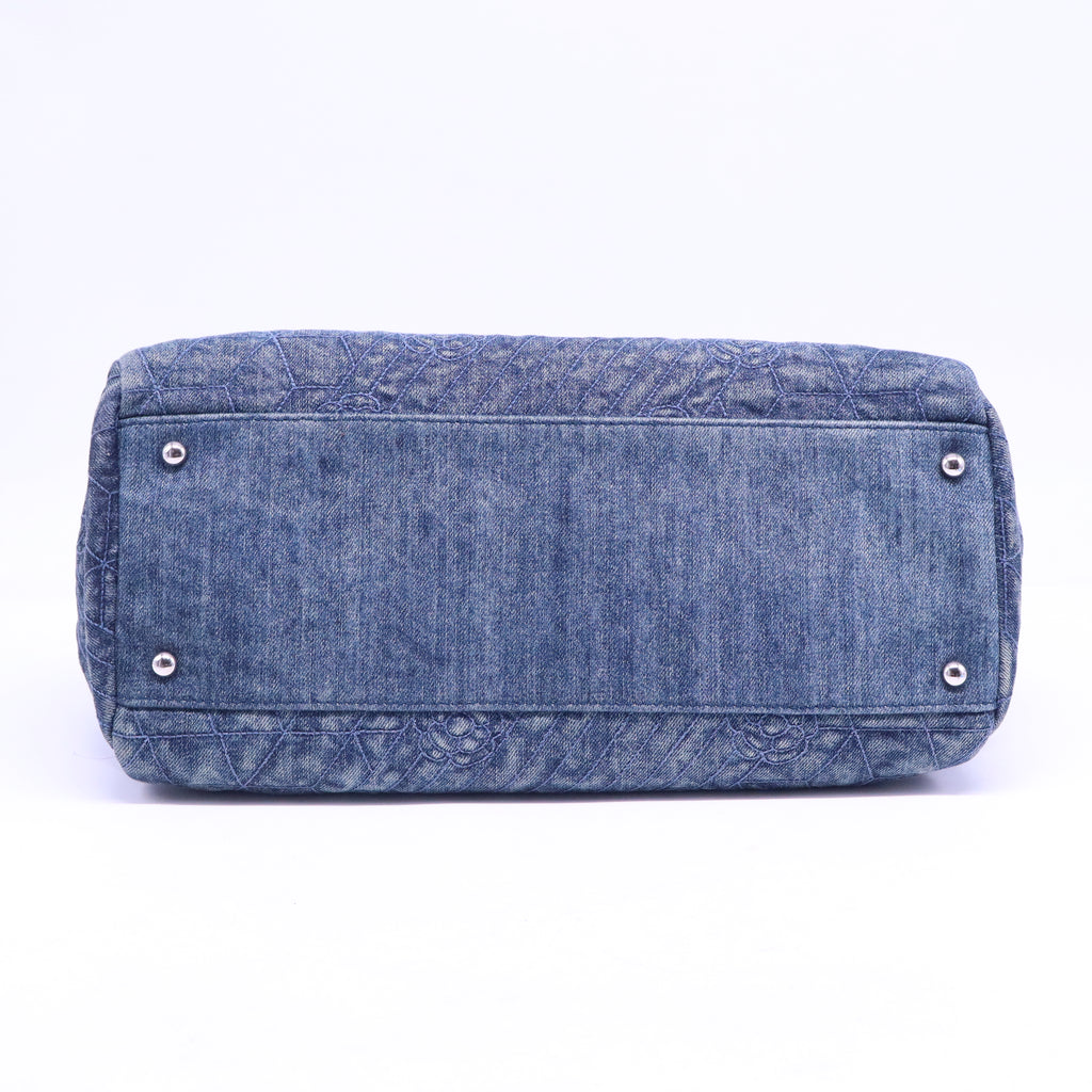 Denim Camellia Embroidered Large Just Mademoiselle Blue B21279