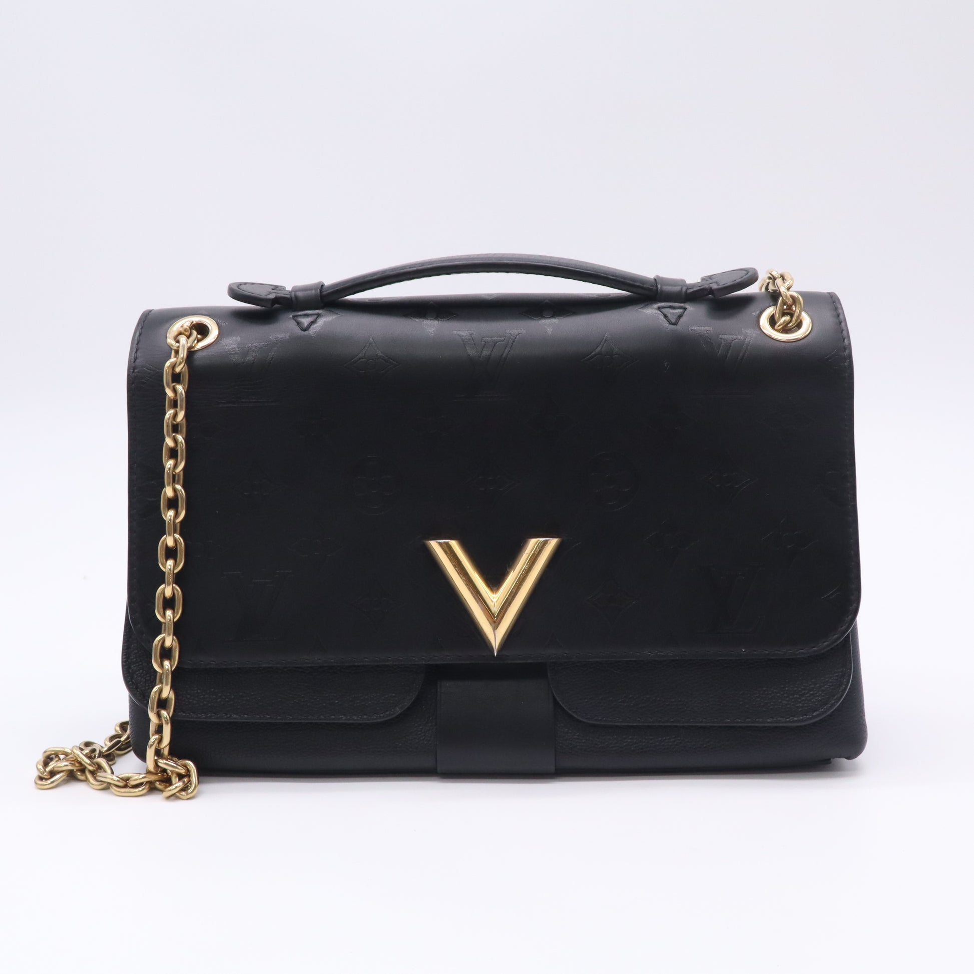 Louis Vuitton Monogram Cuir Plume Écume Very Chain Bag B23339