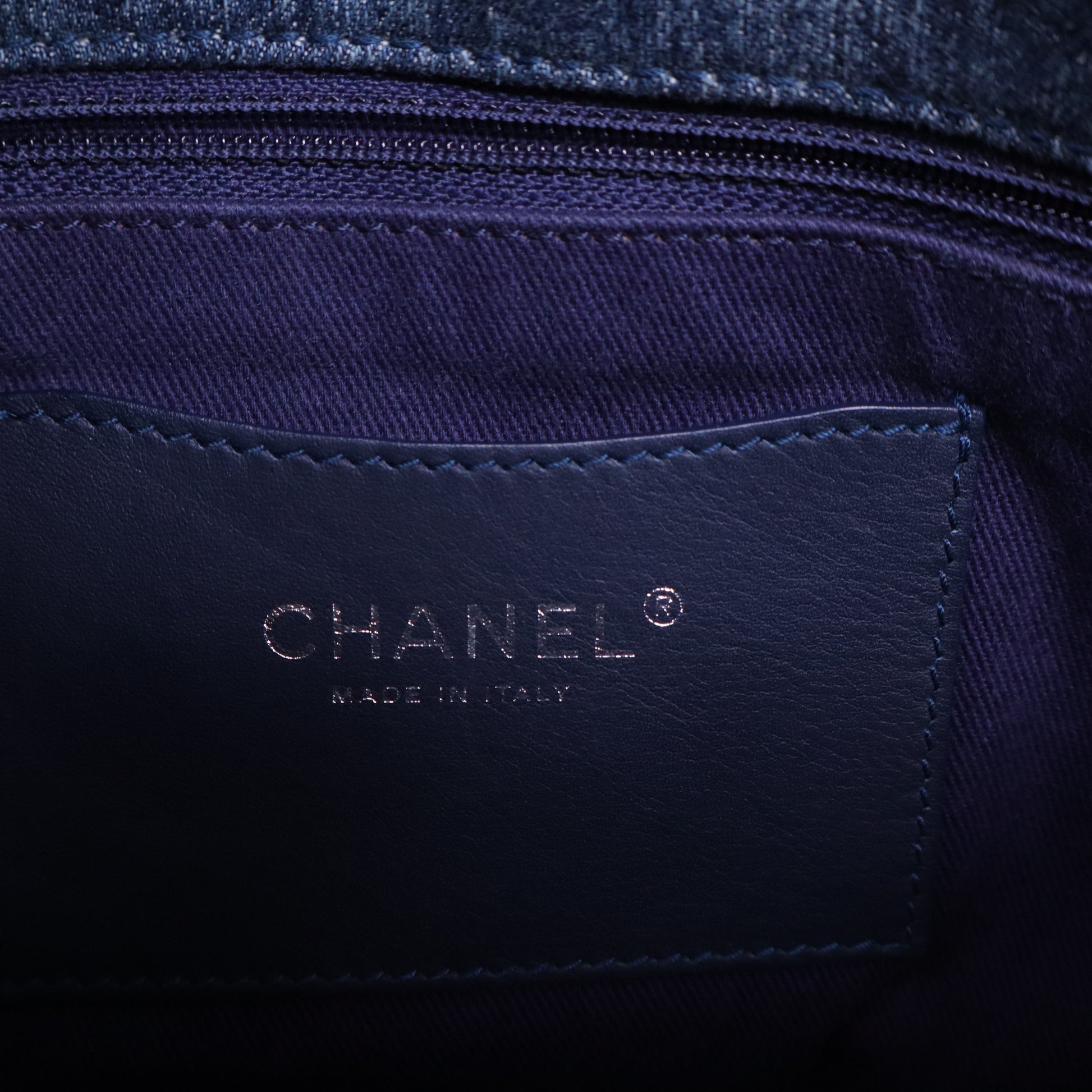 Denim Camellia Embroidered Large Just Mademoiselle Blue B21279