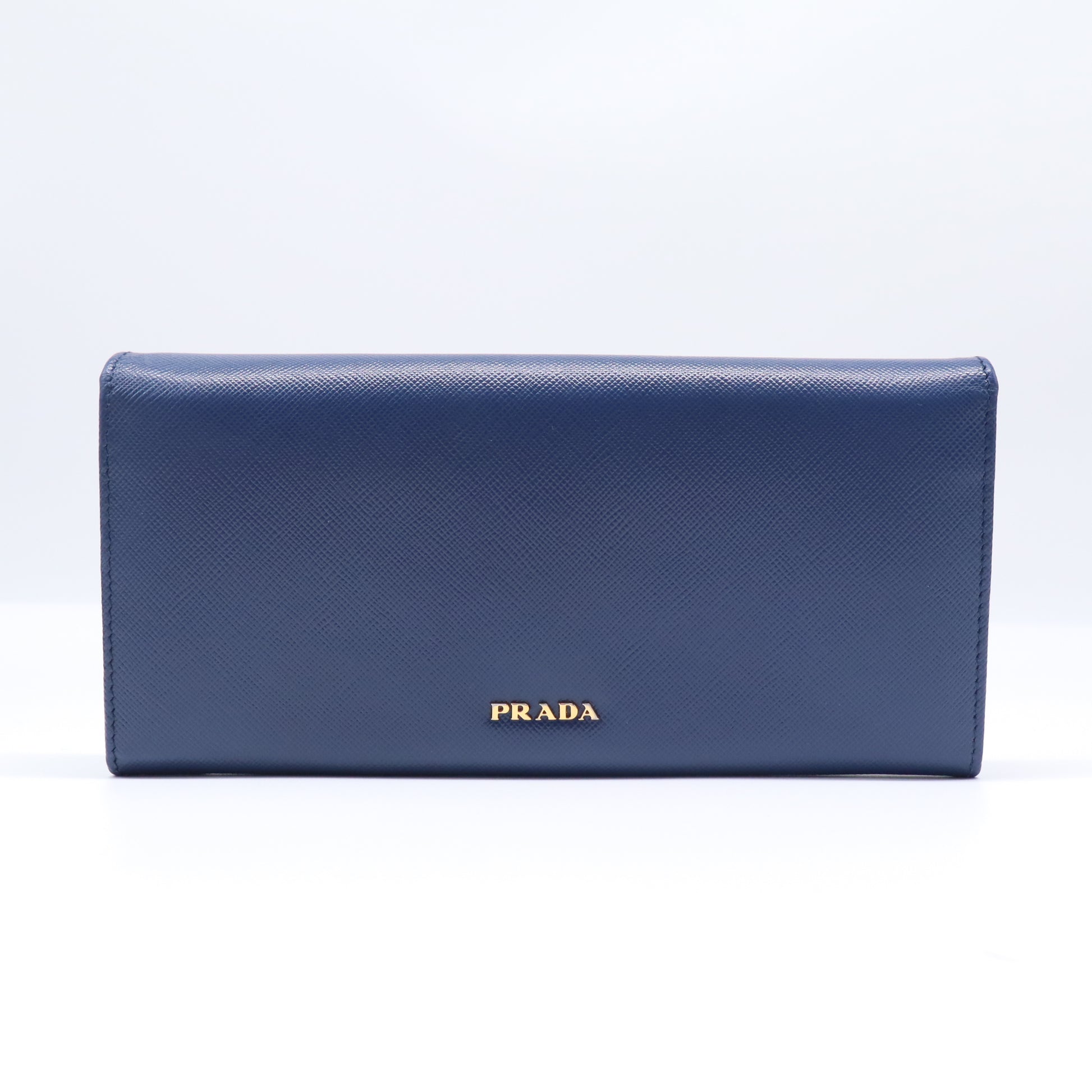 Prada Saffiano Crystal Bijoux Flap Long Wallet W21643