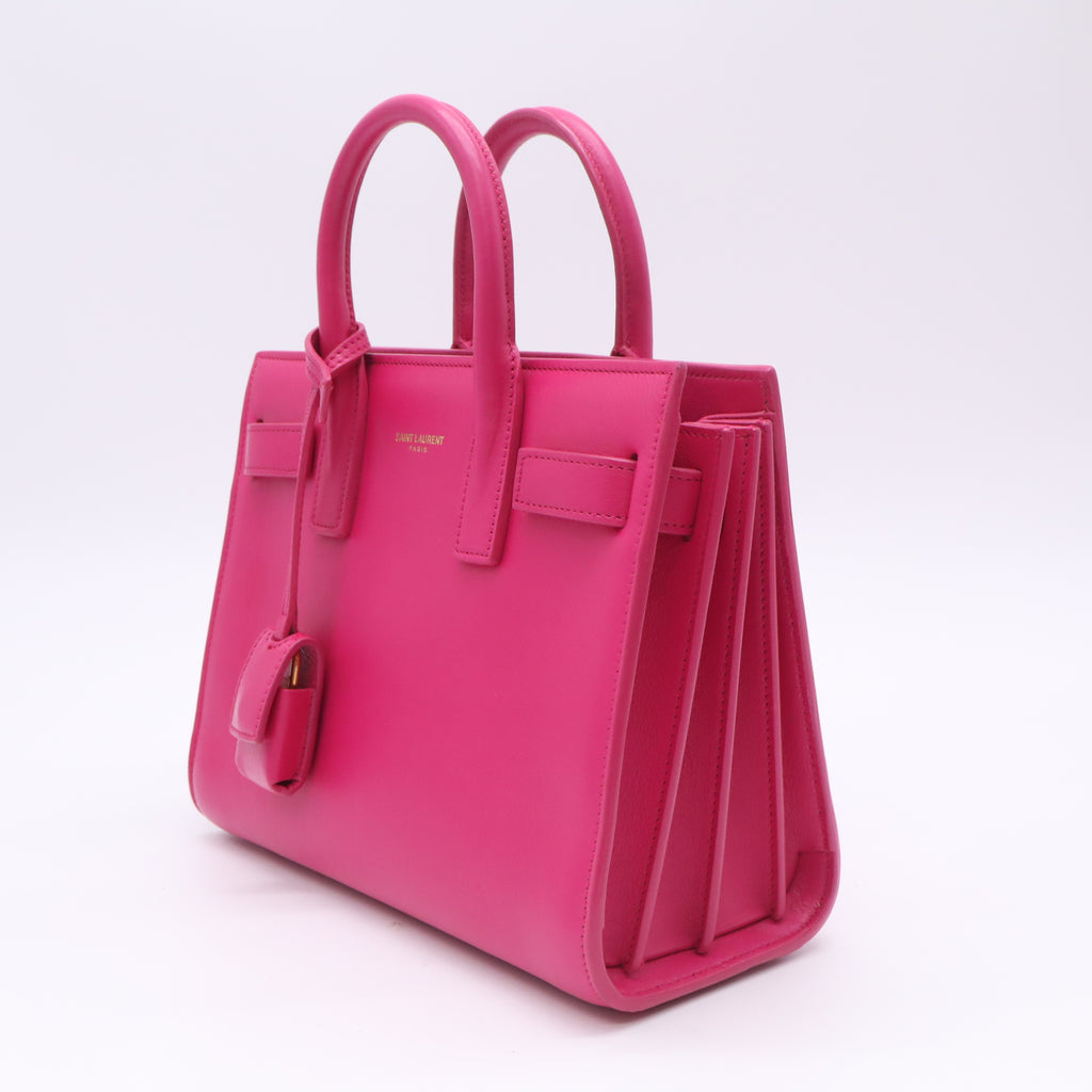Saint Laurent Smooth Leather Nano Sac de Jour Bag B23377