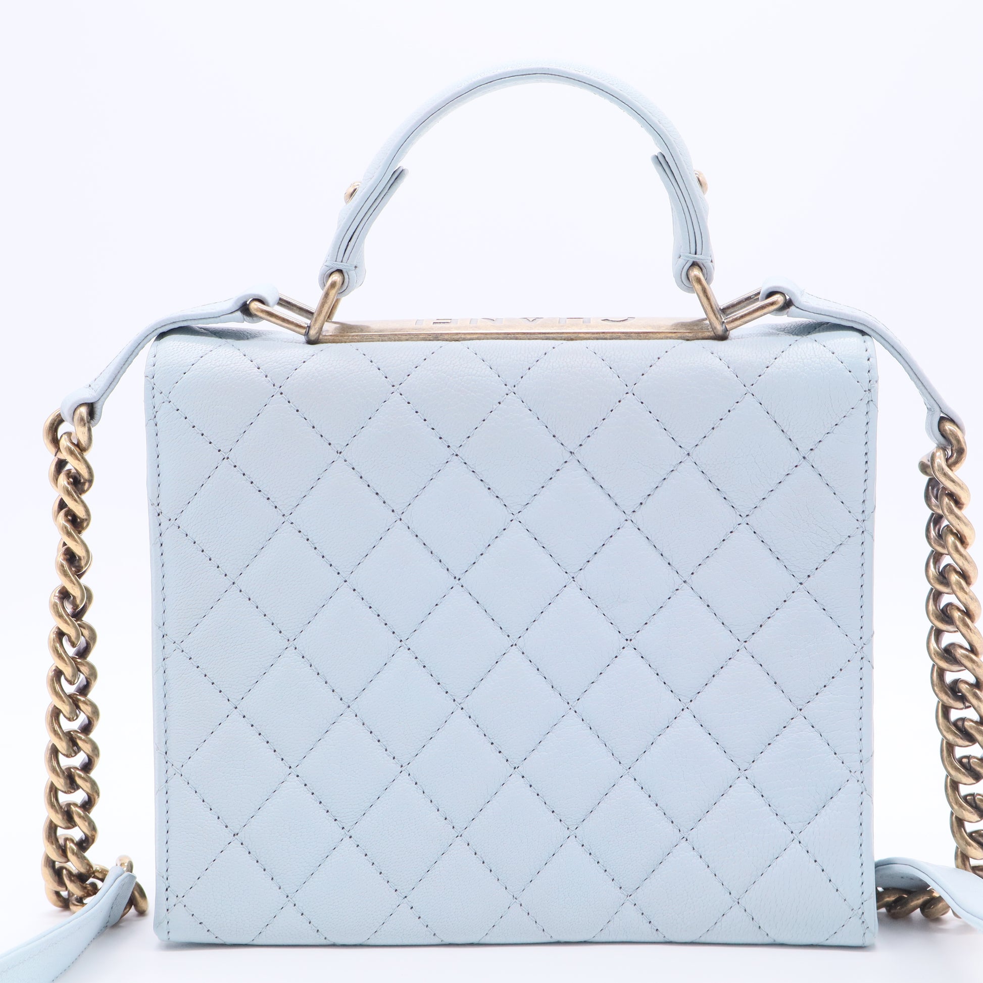 Rita Top Handle Flap Bag Quilted Goatskin Small