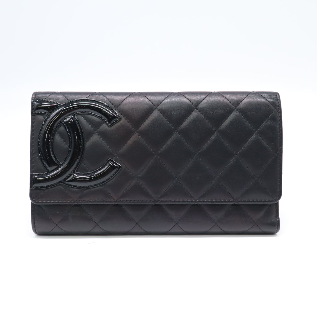 Chanel Cambon Line Trifold Long Wallet W21820