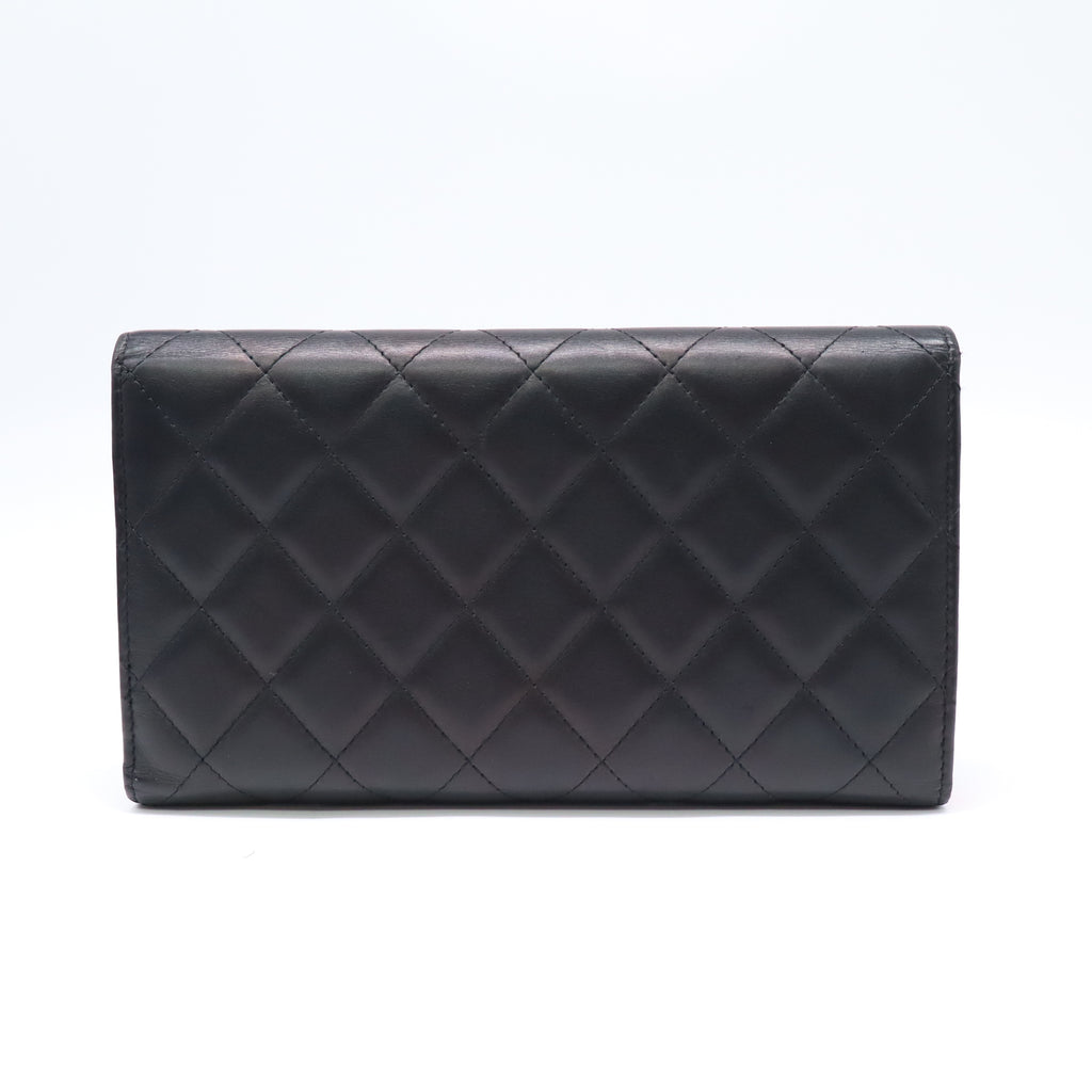 Chanel Cambon Line Trifold Long Wallet W21820