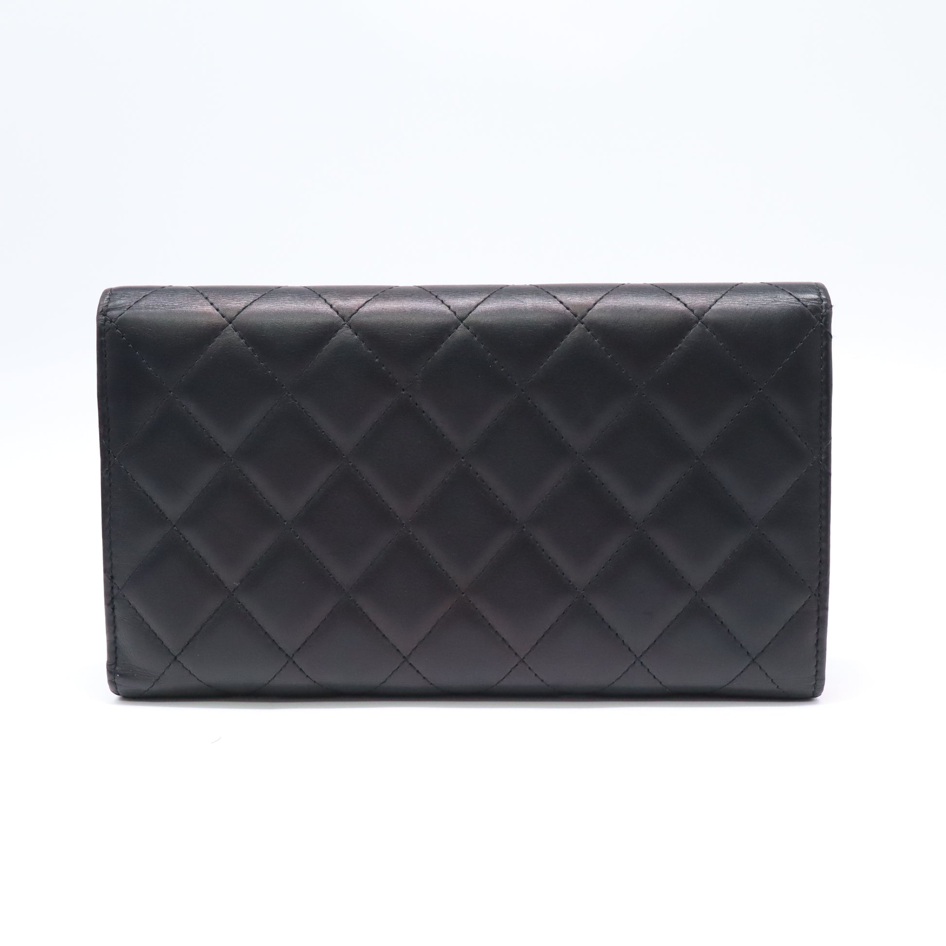 Chanel Cambon Line Trifold Long Wallet W21820