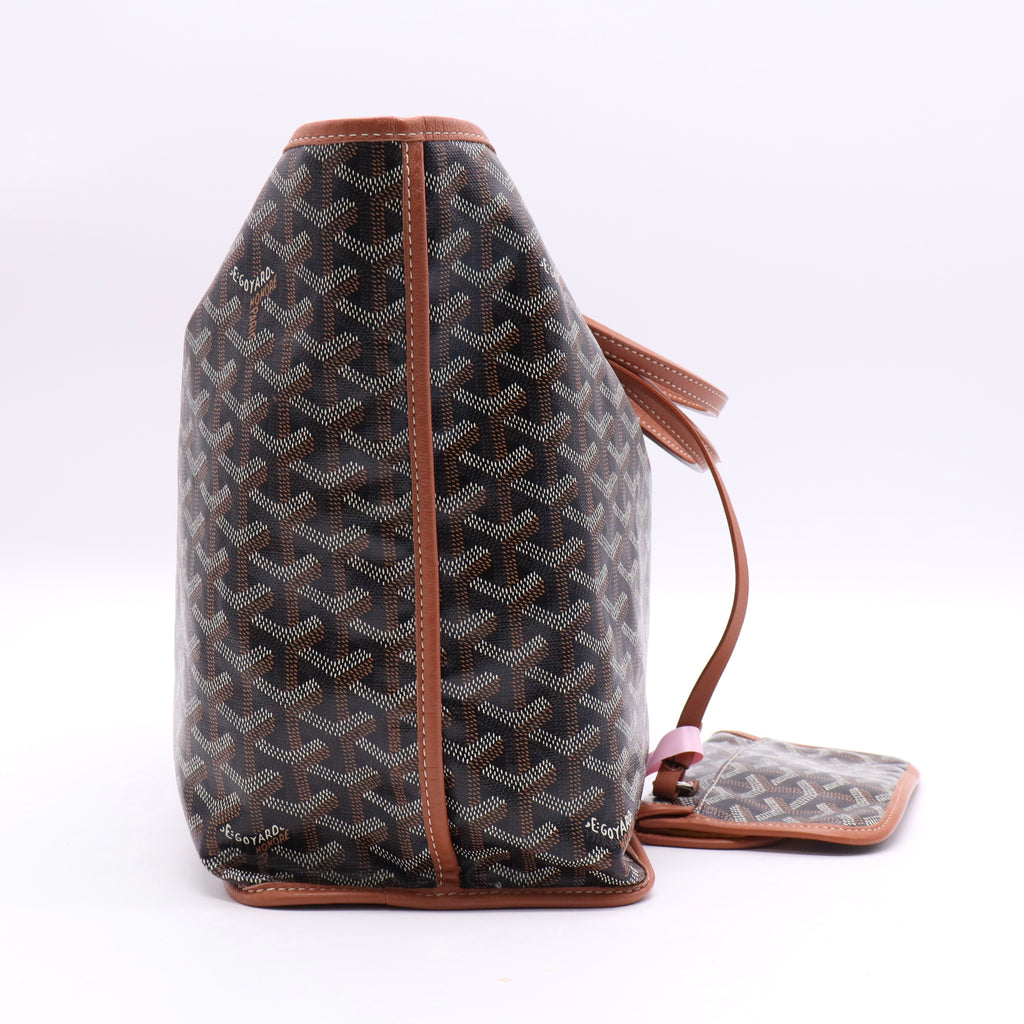 Goyard Black Saint Louis PM Tote Bag twins