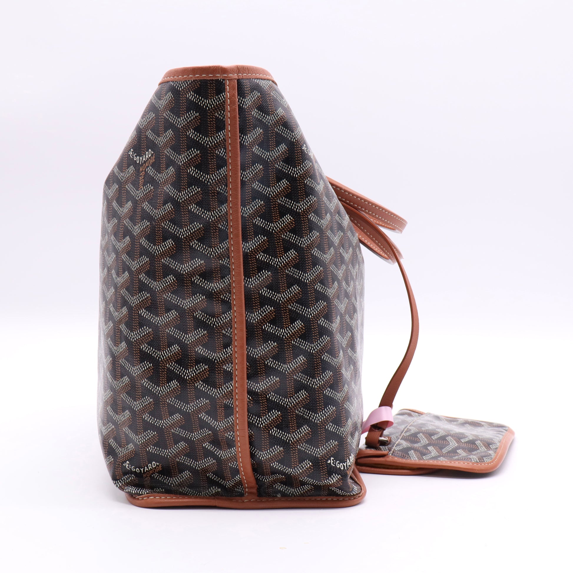 Goyard Black Saint Louis PM Tote Bag twins