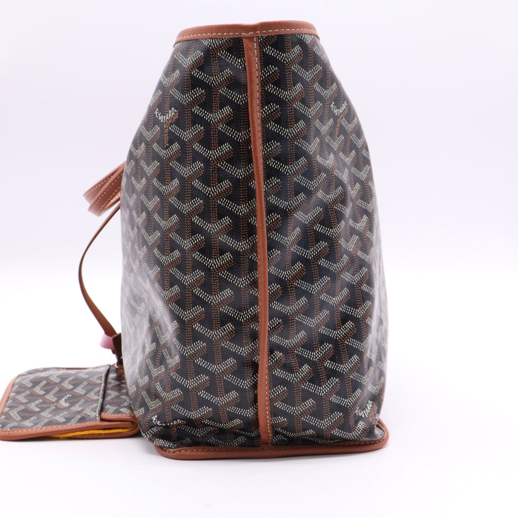 Goyard Black Saint Louis PM Tote Bag twins