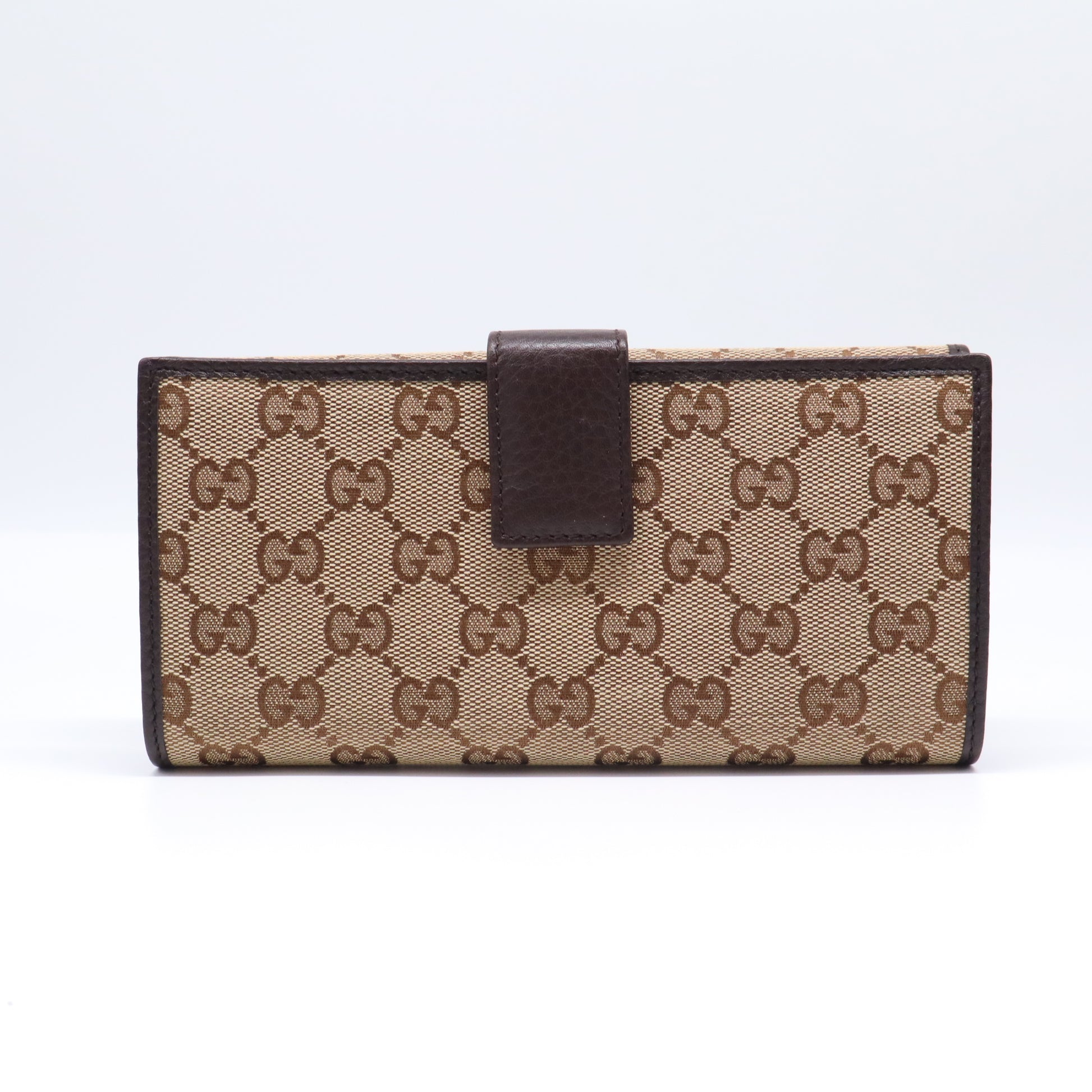 Gucci GG Canvas Vintage Web Horsebit Continental Flap Long Wallet W21639