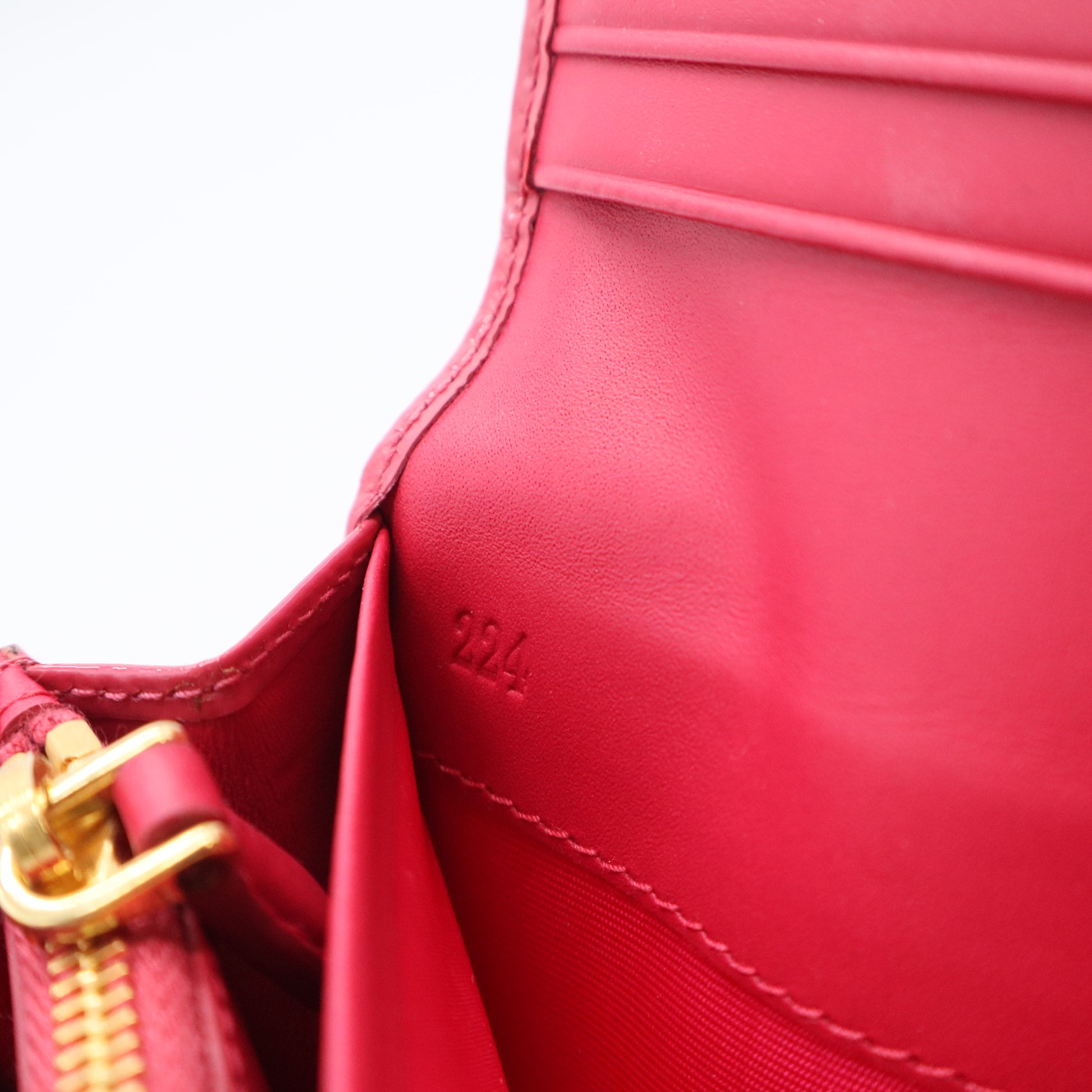 Saffiano Lux Leather Continental Wallet