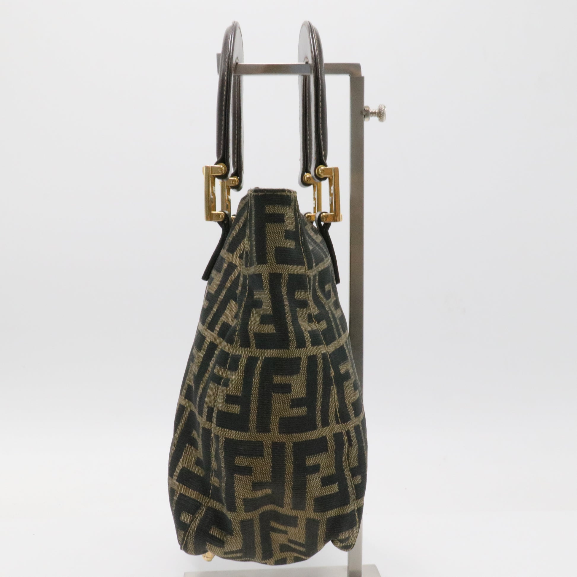Vintage FF Handle Tote Zucca Canvas Small