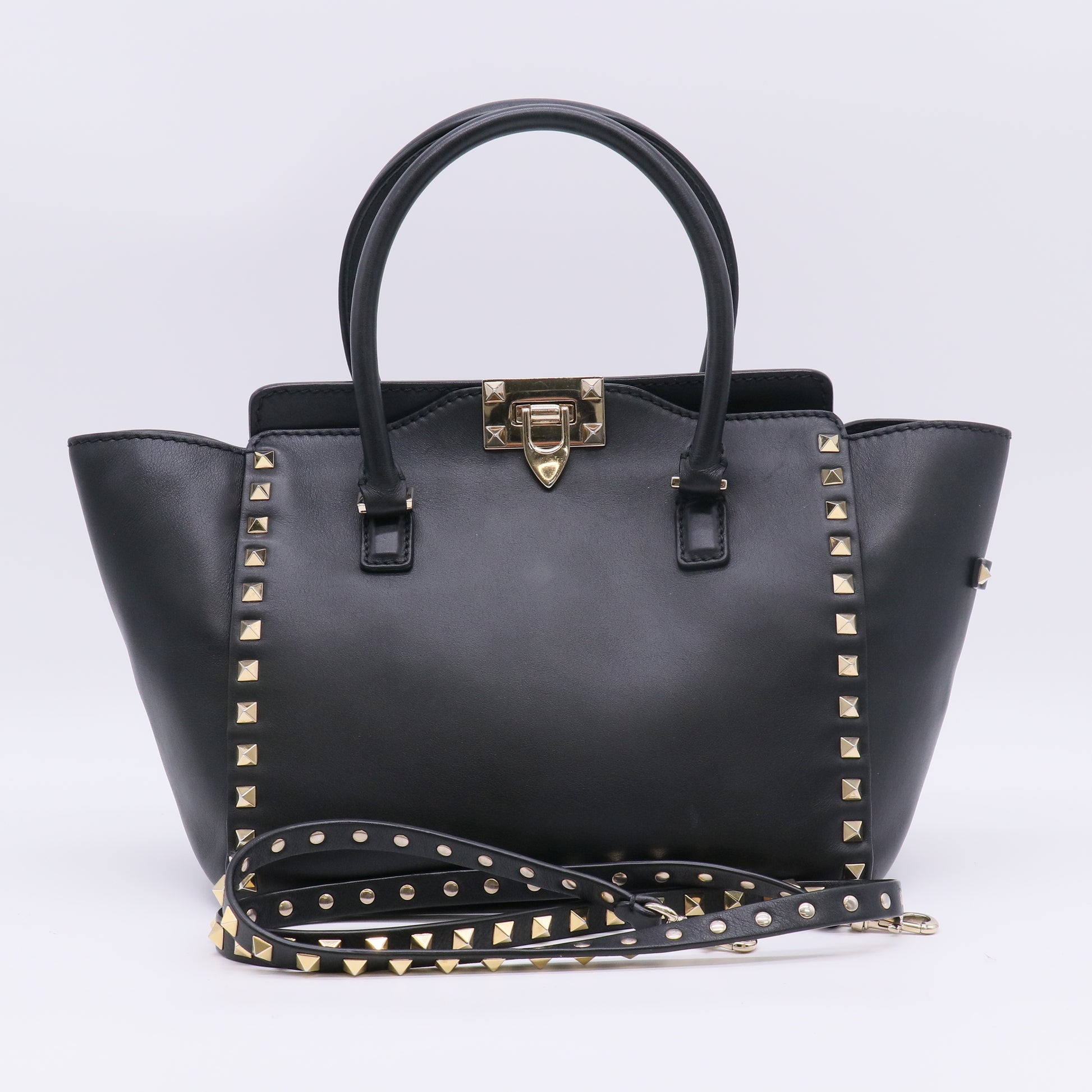Valentino Garavani Rockstud Small Double Handle Tote Bag B23283
