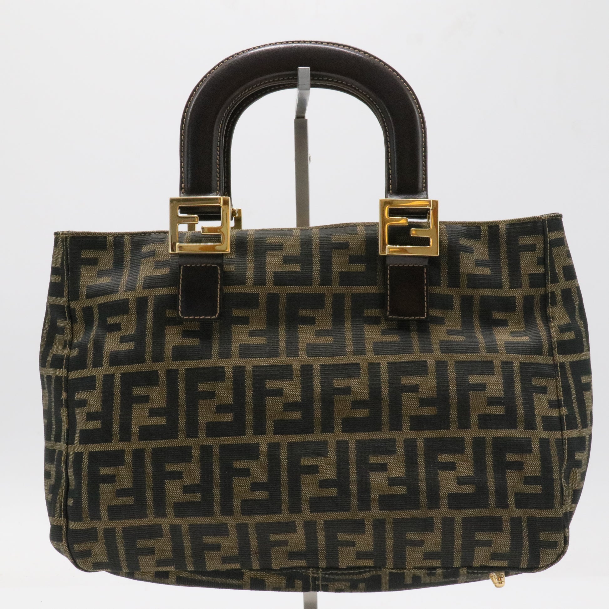 Vintage FF Handle Tote Zucca Canvas Small