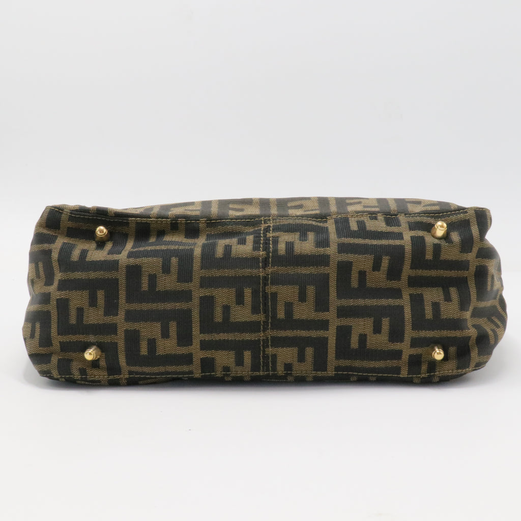 Vintage FF Handle Tote Zucca Canvas Small