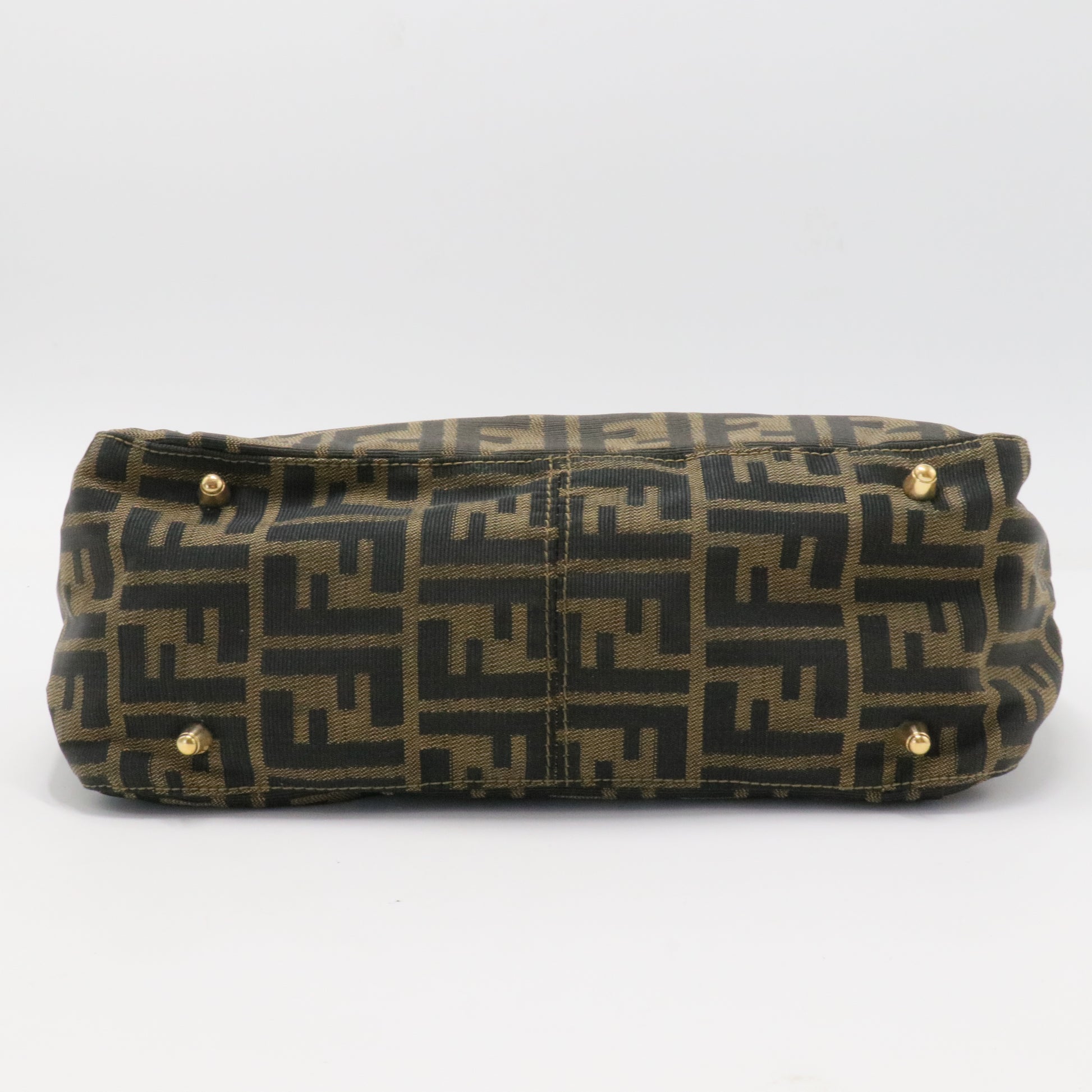 Vintage FF Handle Tote Zucca Canvas Small