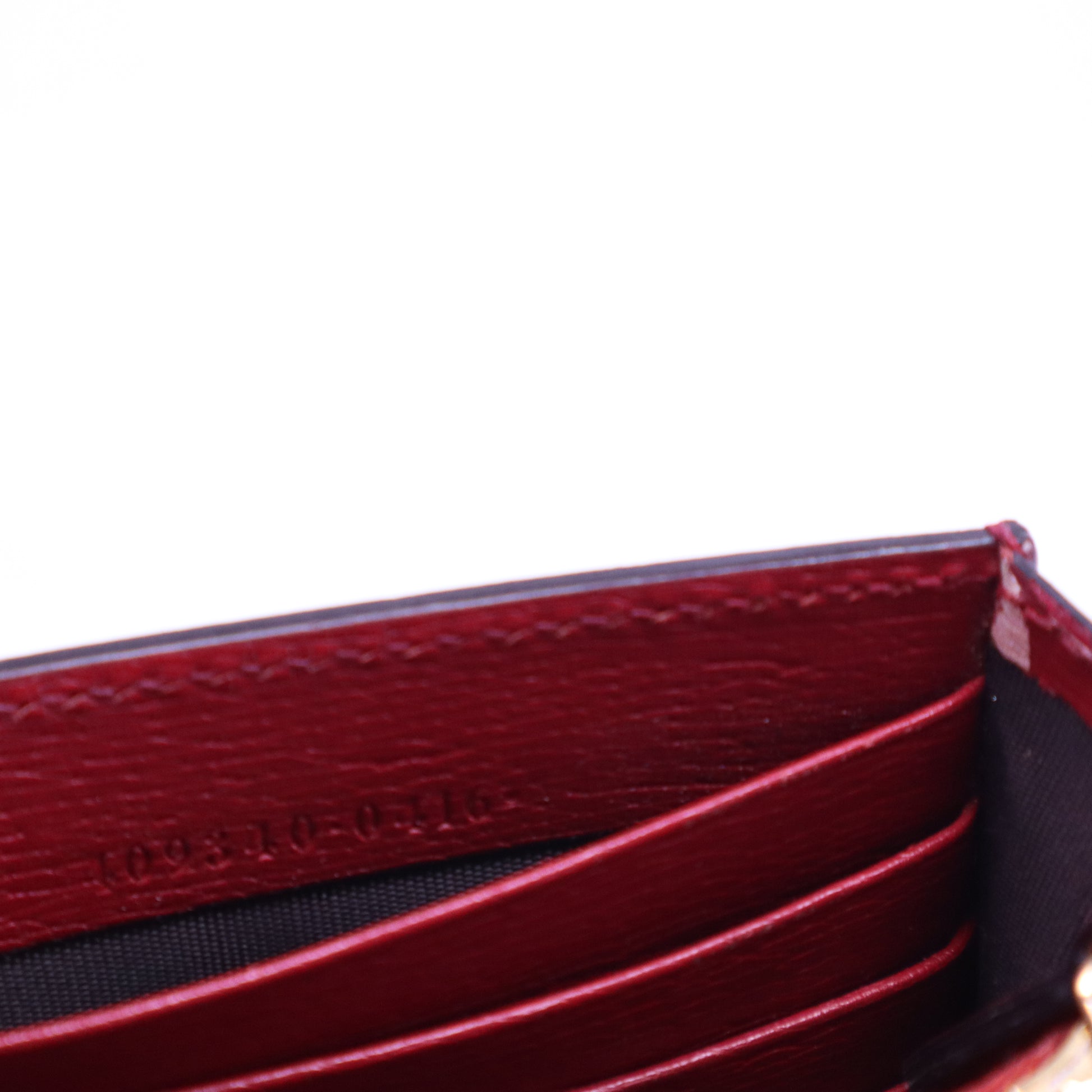 Icon Wallet on Chain Blooms Print Leather B20969
