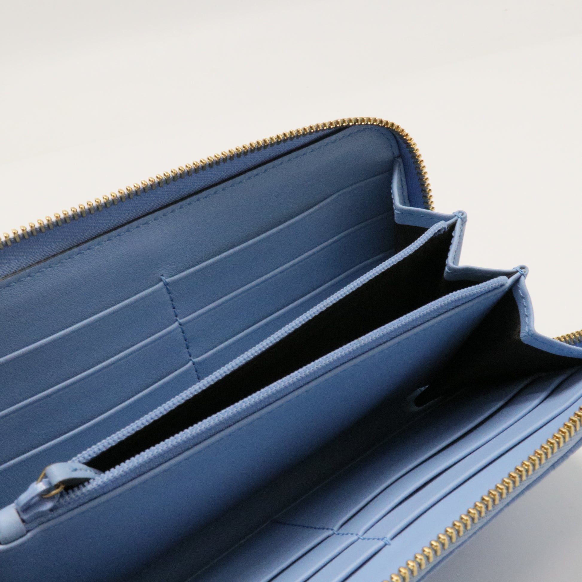 Zip Around Wallet Microguccissima Leather Long