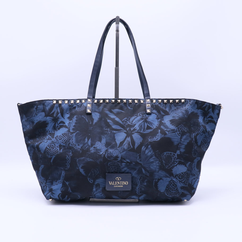 Garavani Atelier Large Rockstud Nylon Tote Bag B22178
