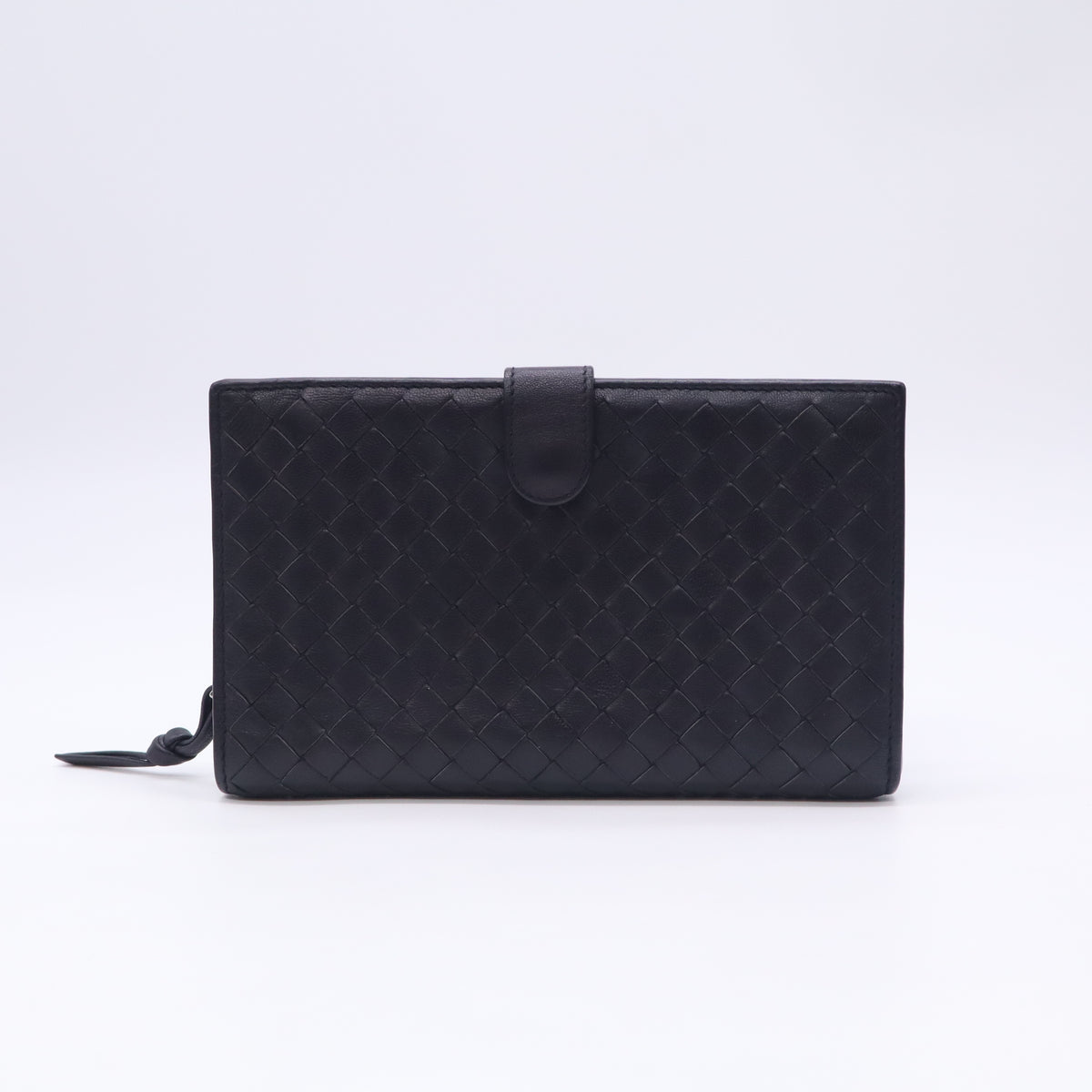 Woven Leather Long Wallet W23121