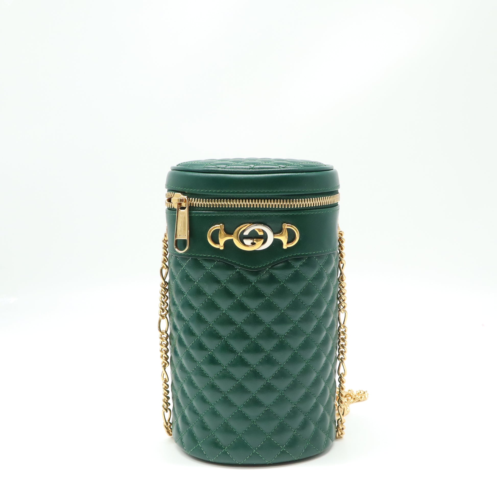 Gucci Zumi Medium Leather Cylinder Shoulder Bag twins LDJ4417