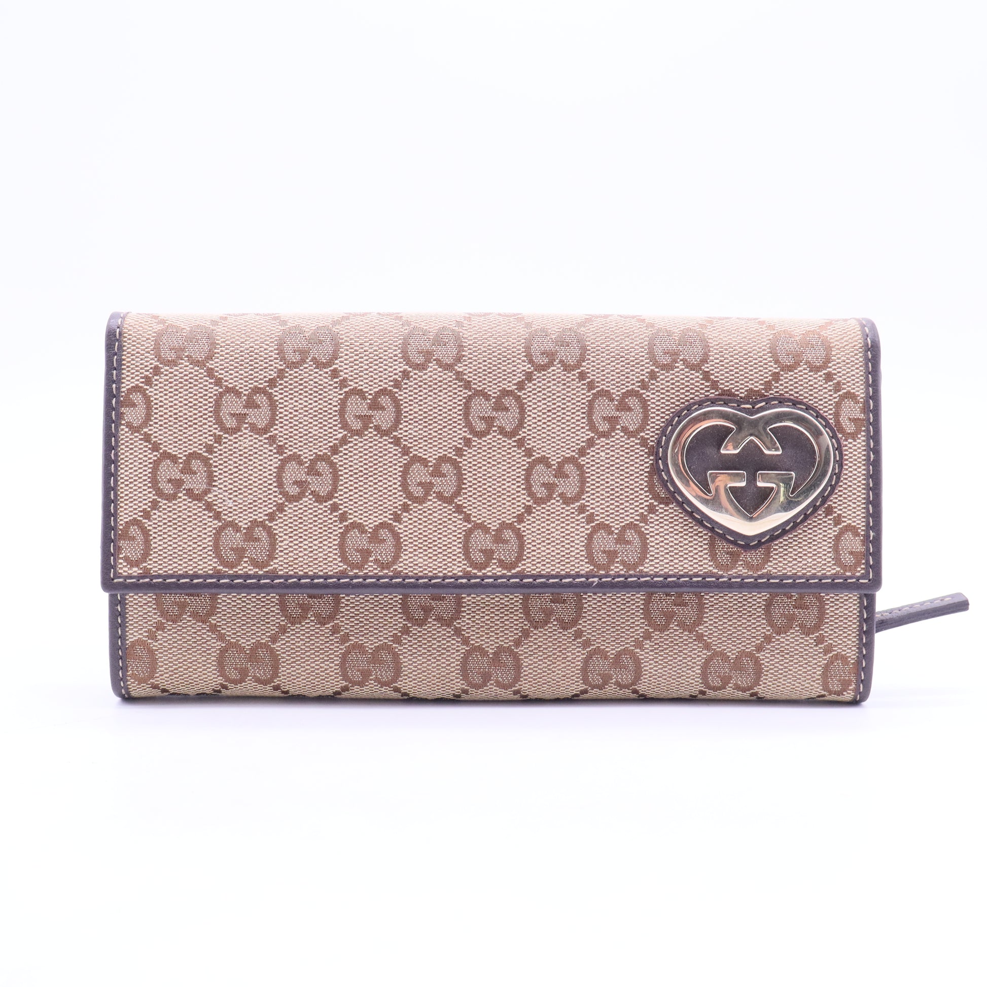 Lovely Heart Continental Wallet GG Canvas TWINS W20366
