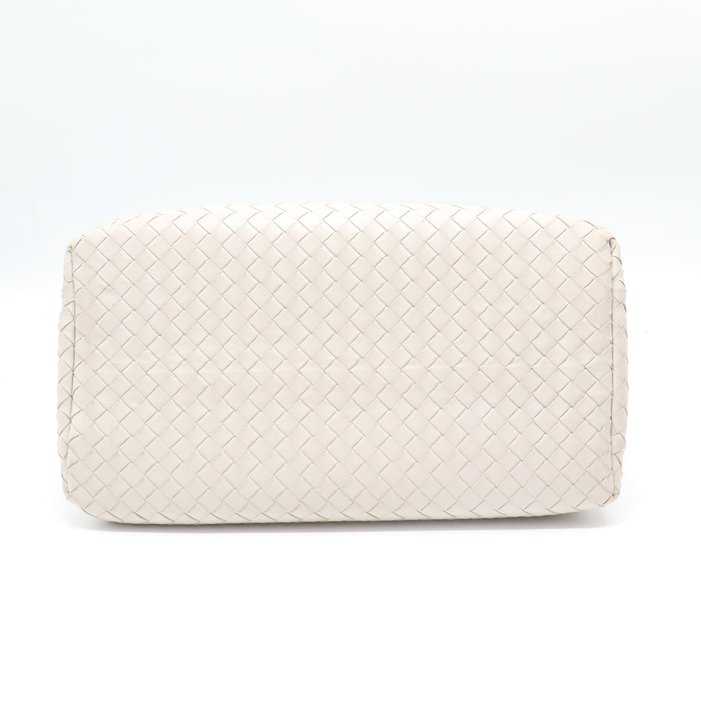 Nappa Intrecciato Small Roma Tote Topazio B22278