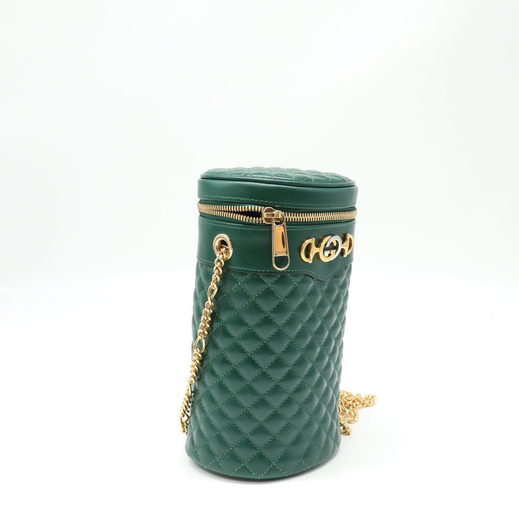 Gucci Zumi Medium Leather Cylinder Shoulder Bag twins LDJ4417