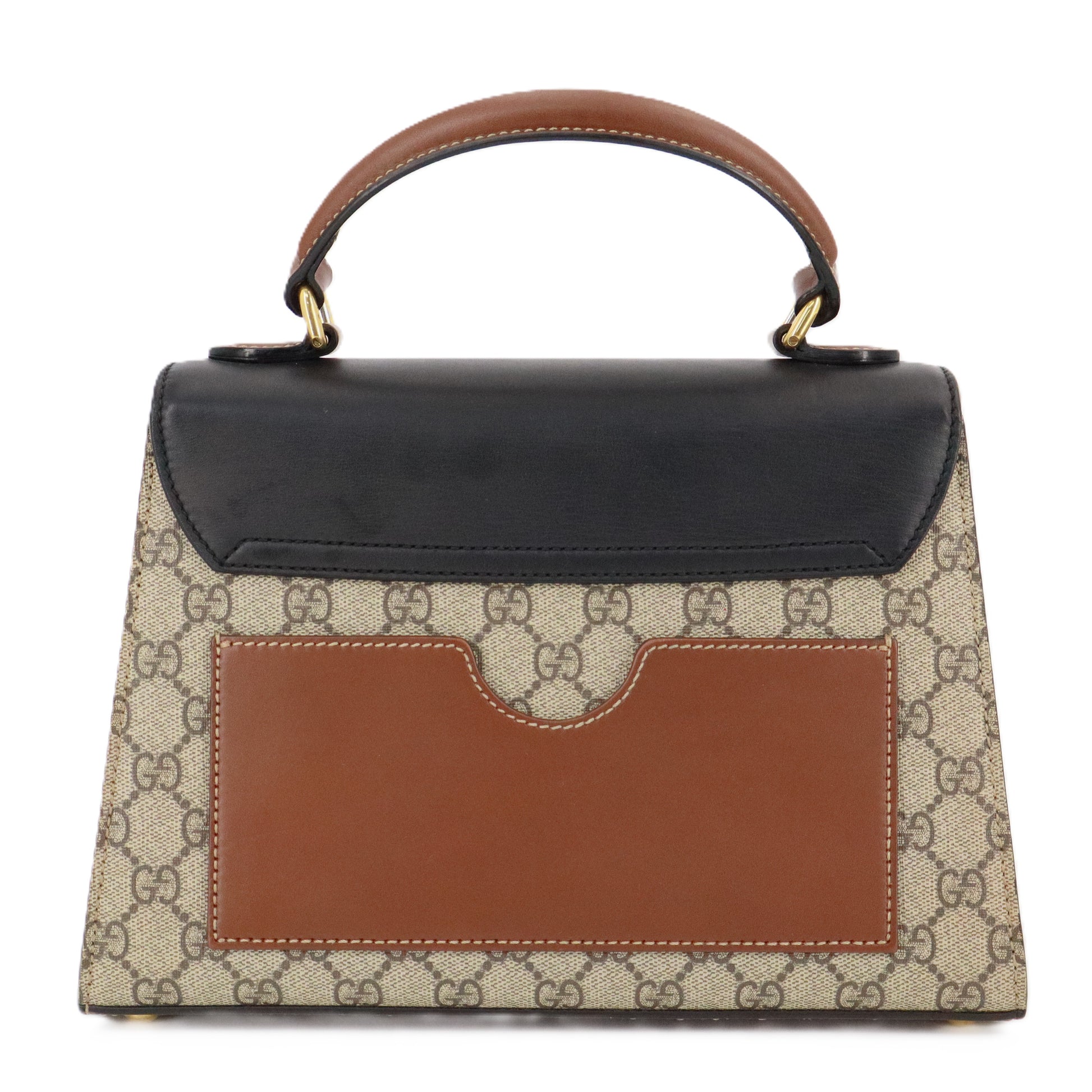 Padlock Shoulder Bag GG Coated Canvas and Leather Medium