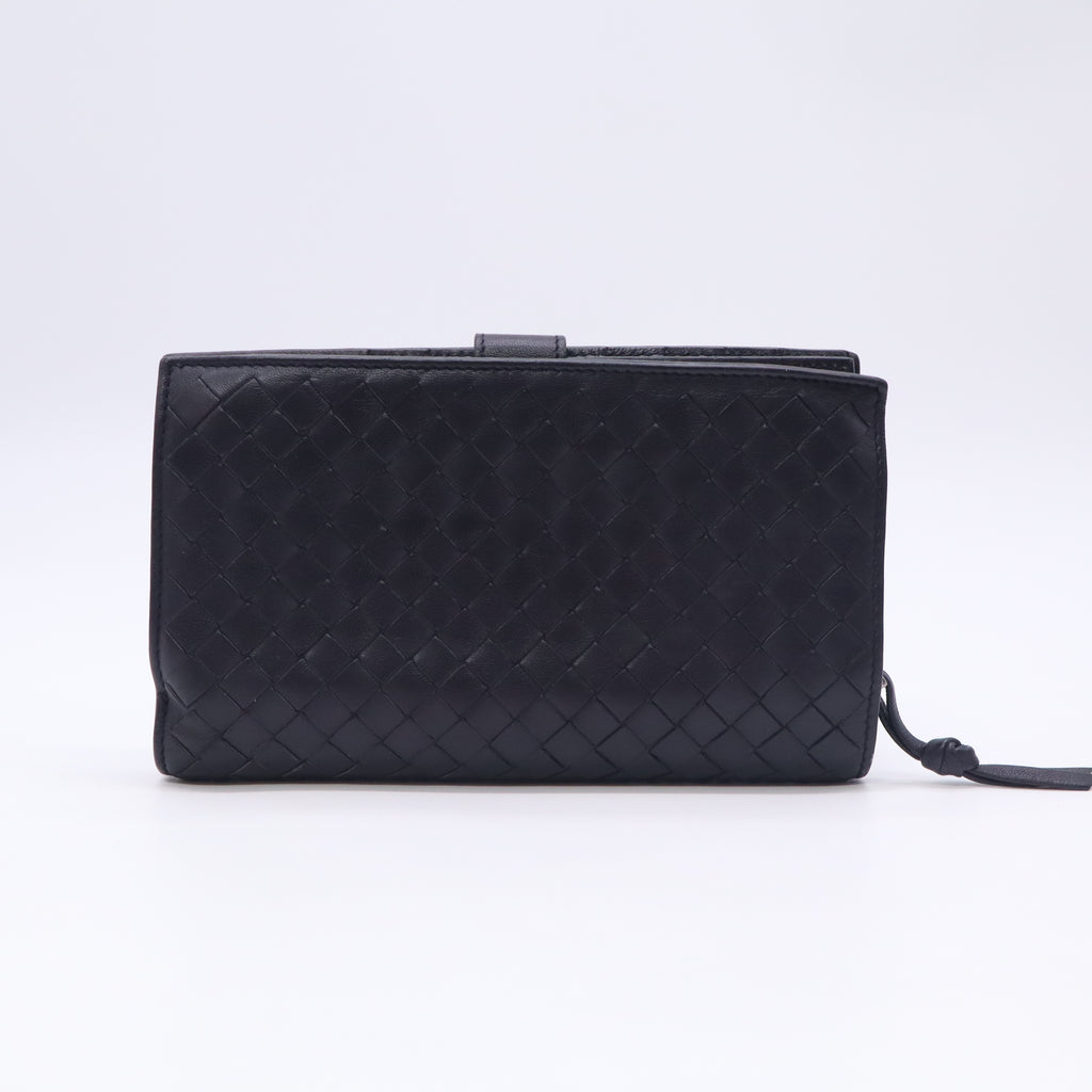 Woven Leather Long Wallet W23121