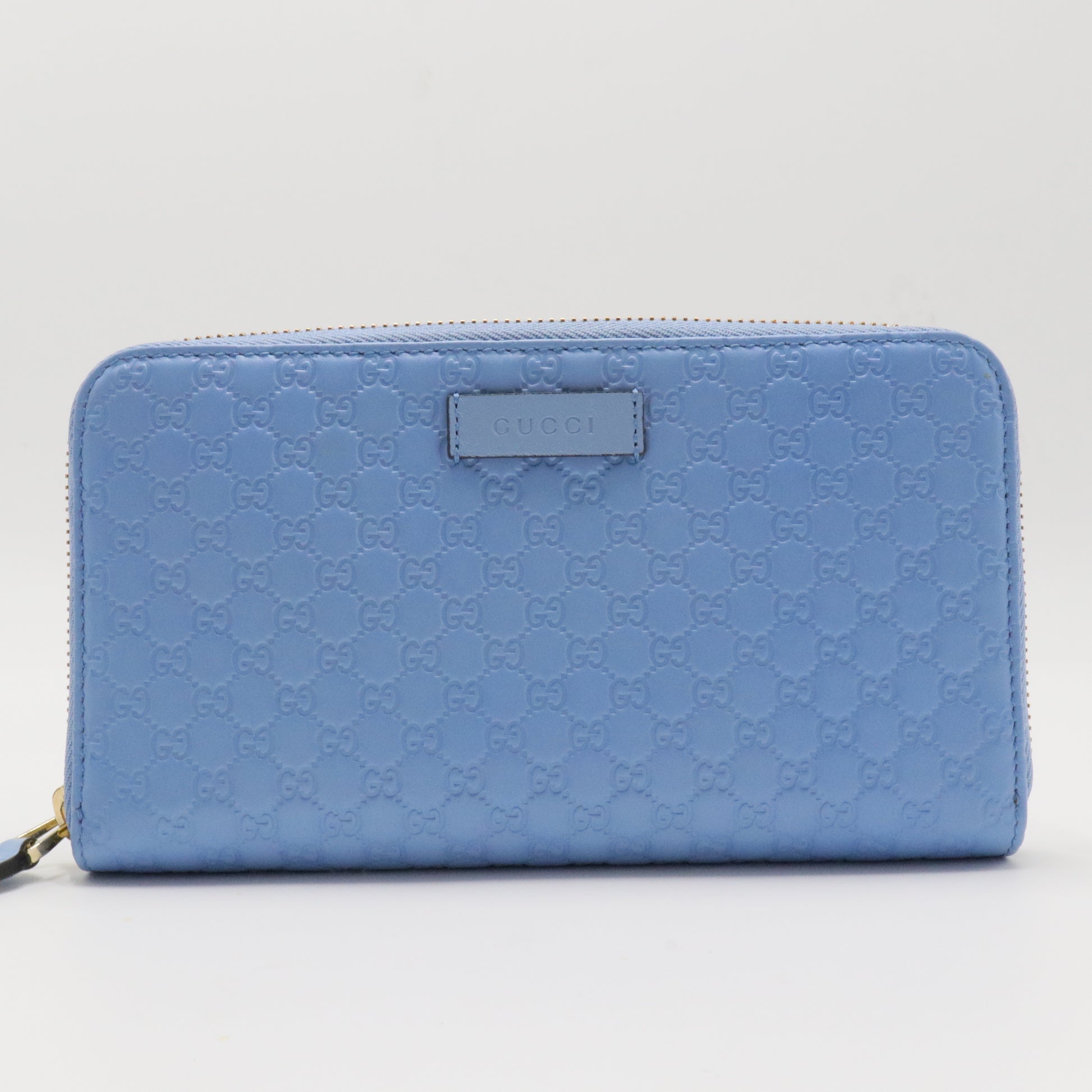 Zip Around Wallet Microguccissima Leather Long