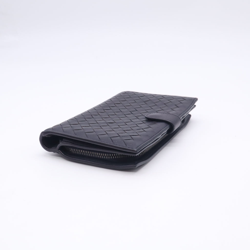 Woven Leather Long Wallet W23121