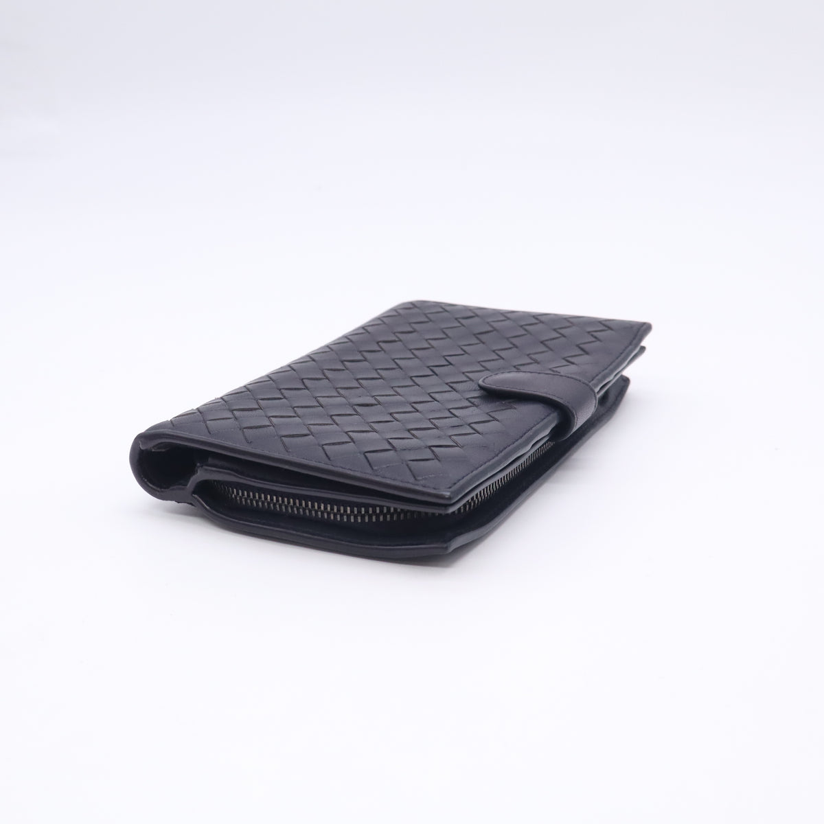 Woven Leather Long Wallet W23121