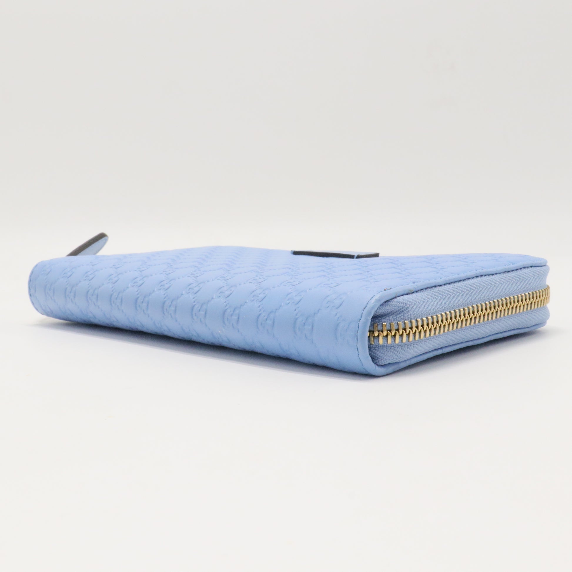 Zip Around Wallet Microguccissima Leather Long